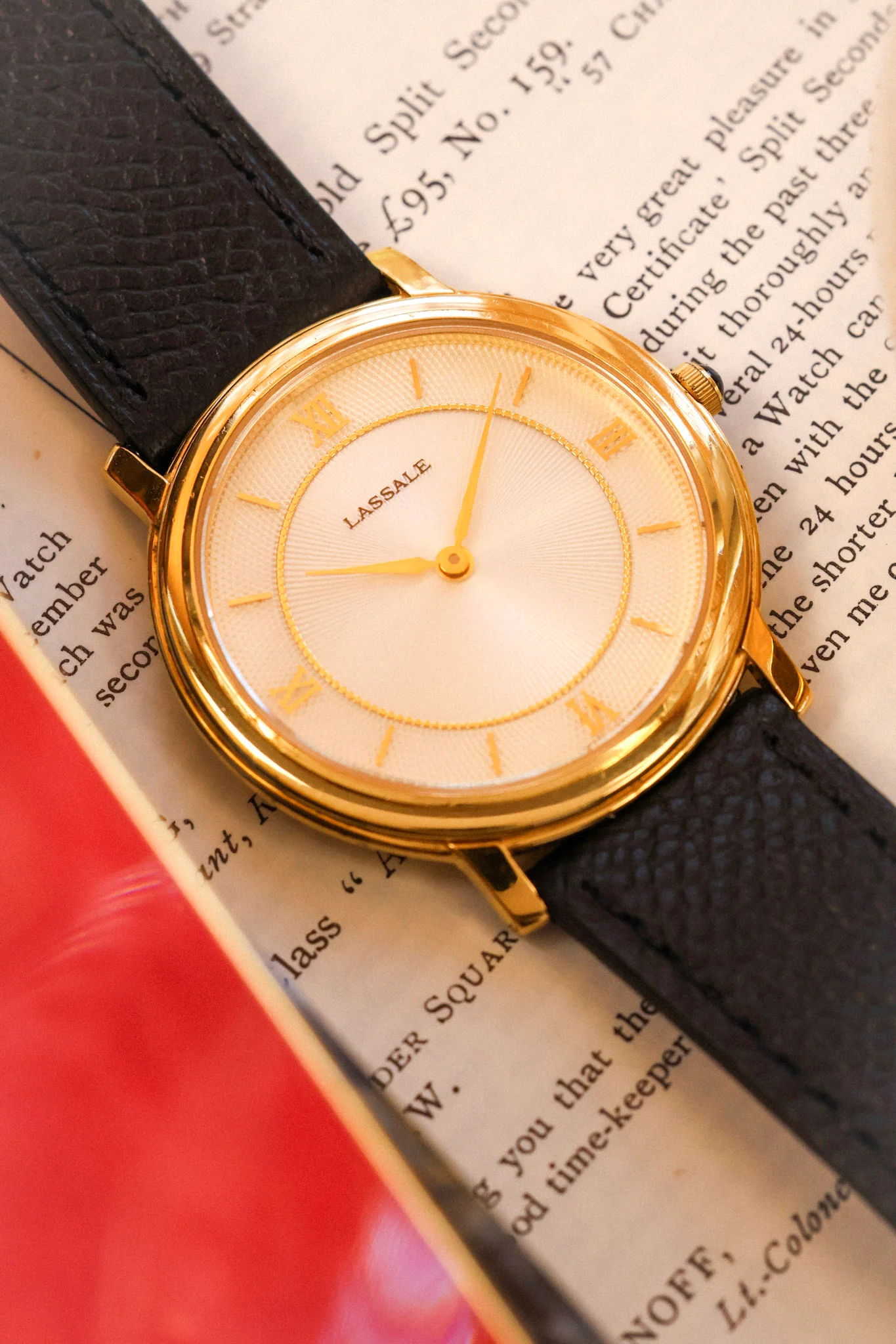 2004 Seiko Lassale Pearlescent Roman Radial Hobnail Guilloche - Image 3
