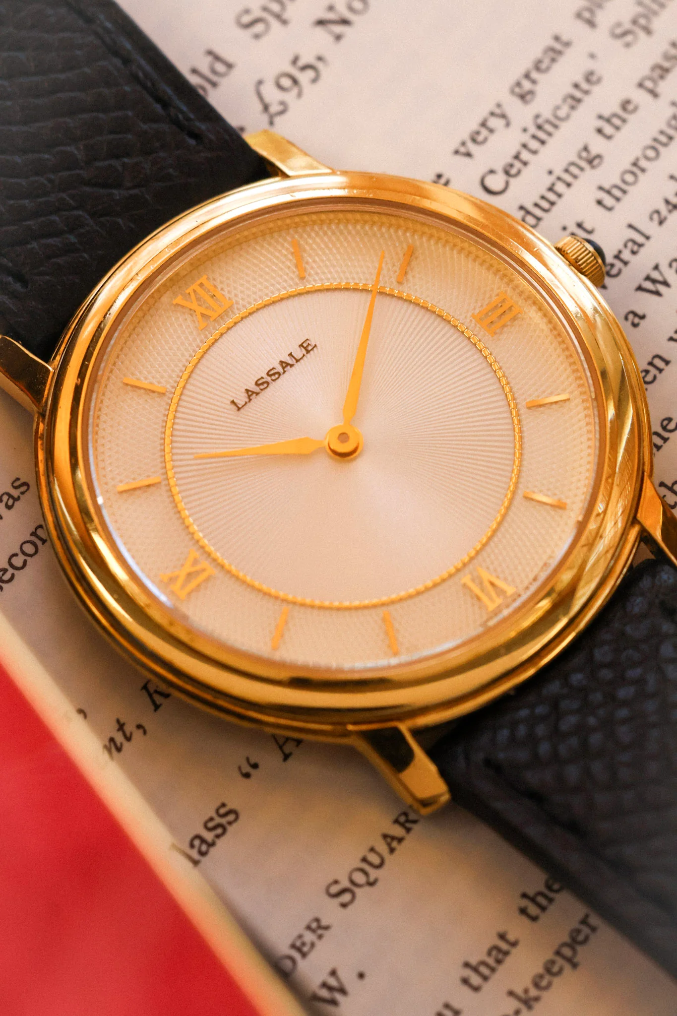 2004 Seiko Lassale Pearlescent Roman Radial Hobnail Guilloche - Image 4