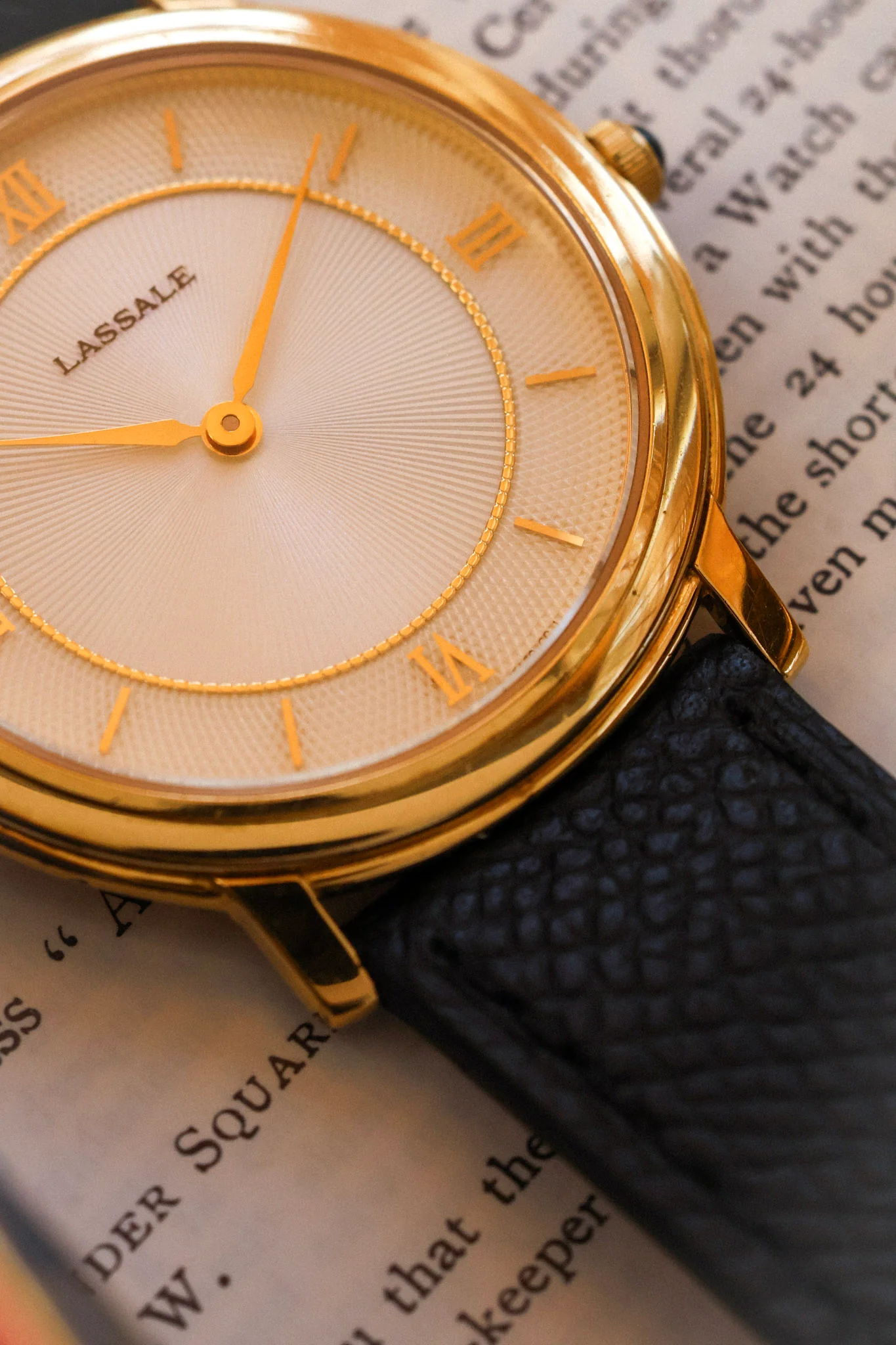 2004 Seiko Lassale Pearlescent Roman Radial Hobnail Guilloche - Image 5