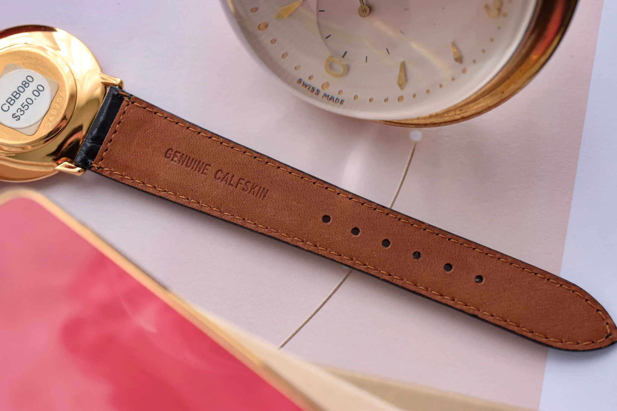 2005 NOS Seiko Lassale Stepped Case Gilt Roman - Image 10