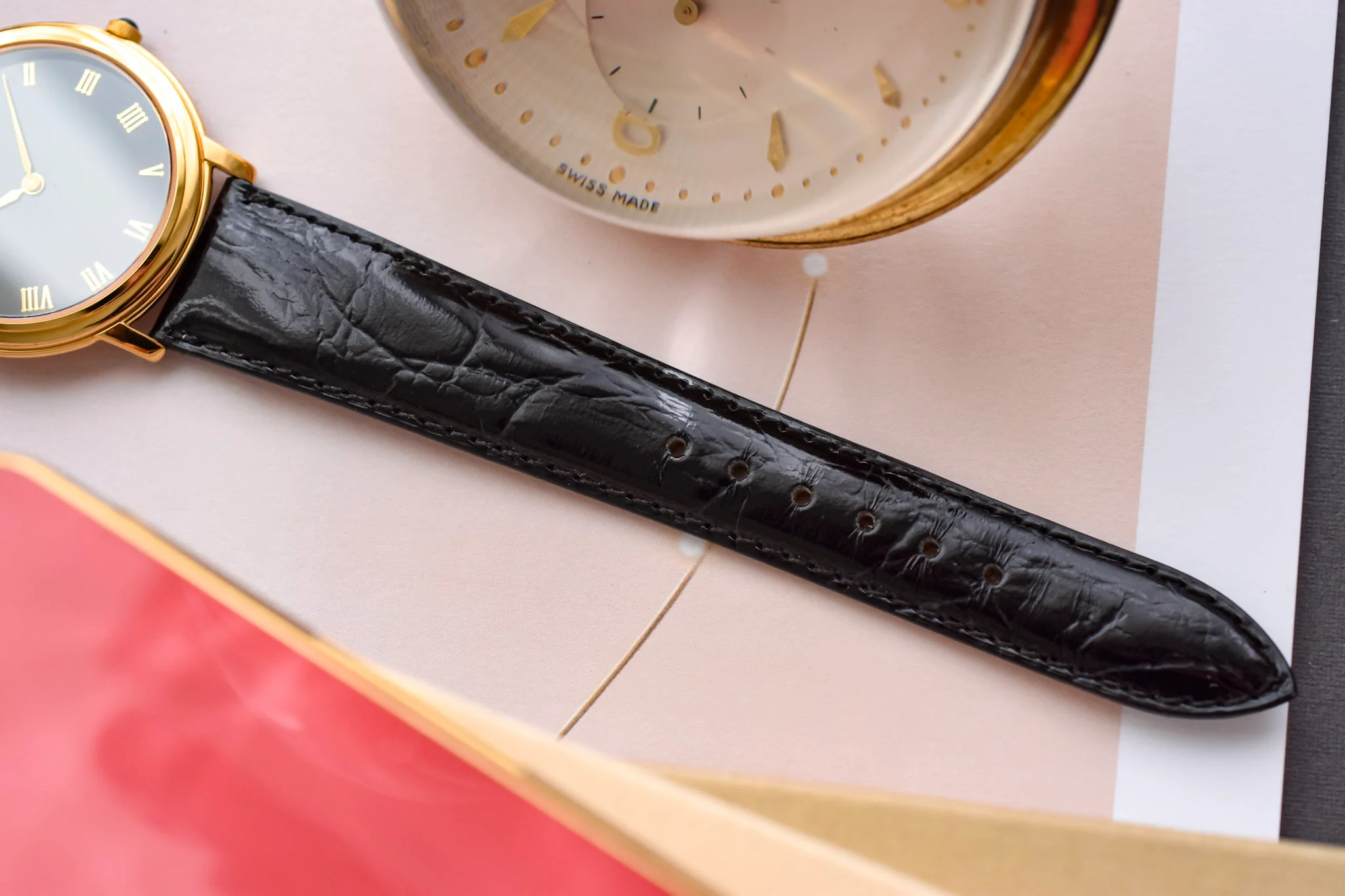 2005 NOS Seiko Lassale Stepped Case Gilt Roman - Image 7