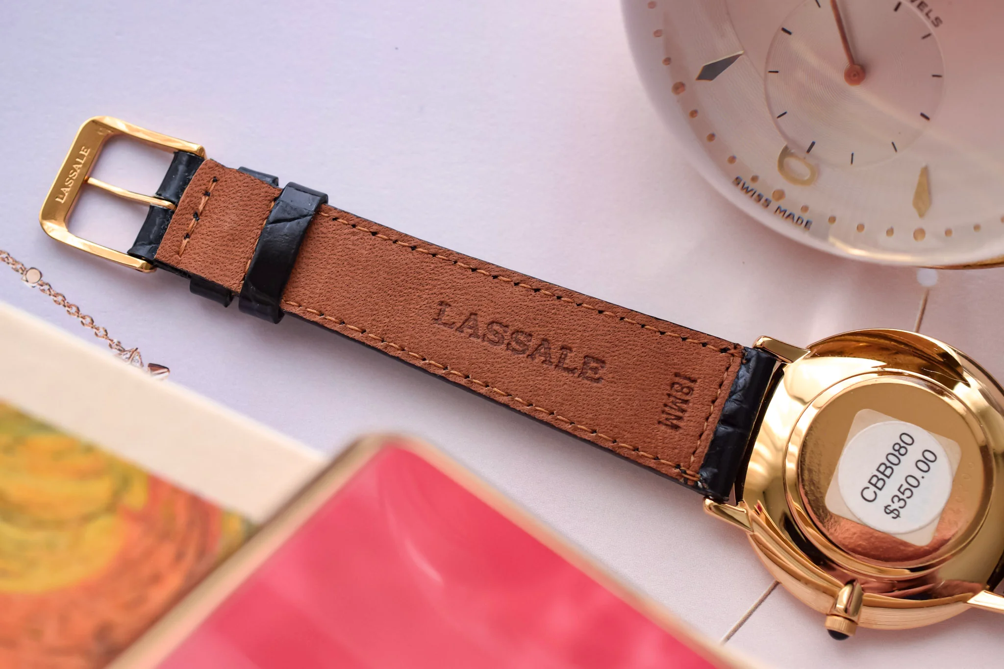 2005 NOS Seiko Lassale Stepped Case Gilt Roman - Image 8