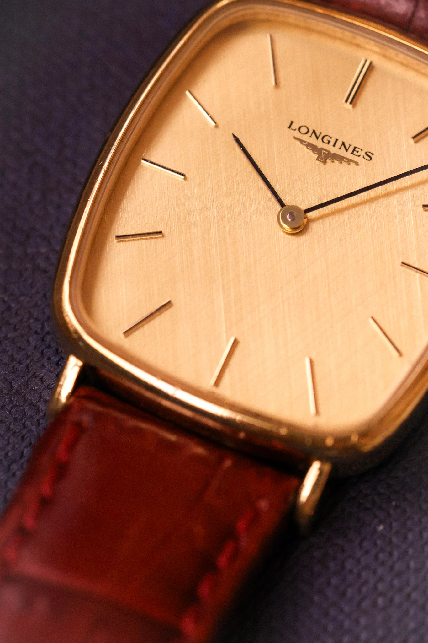 70s Longines Mechanical Linen Faberge - Image 3