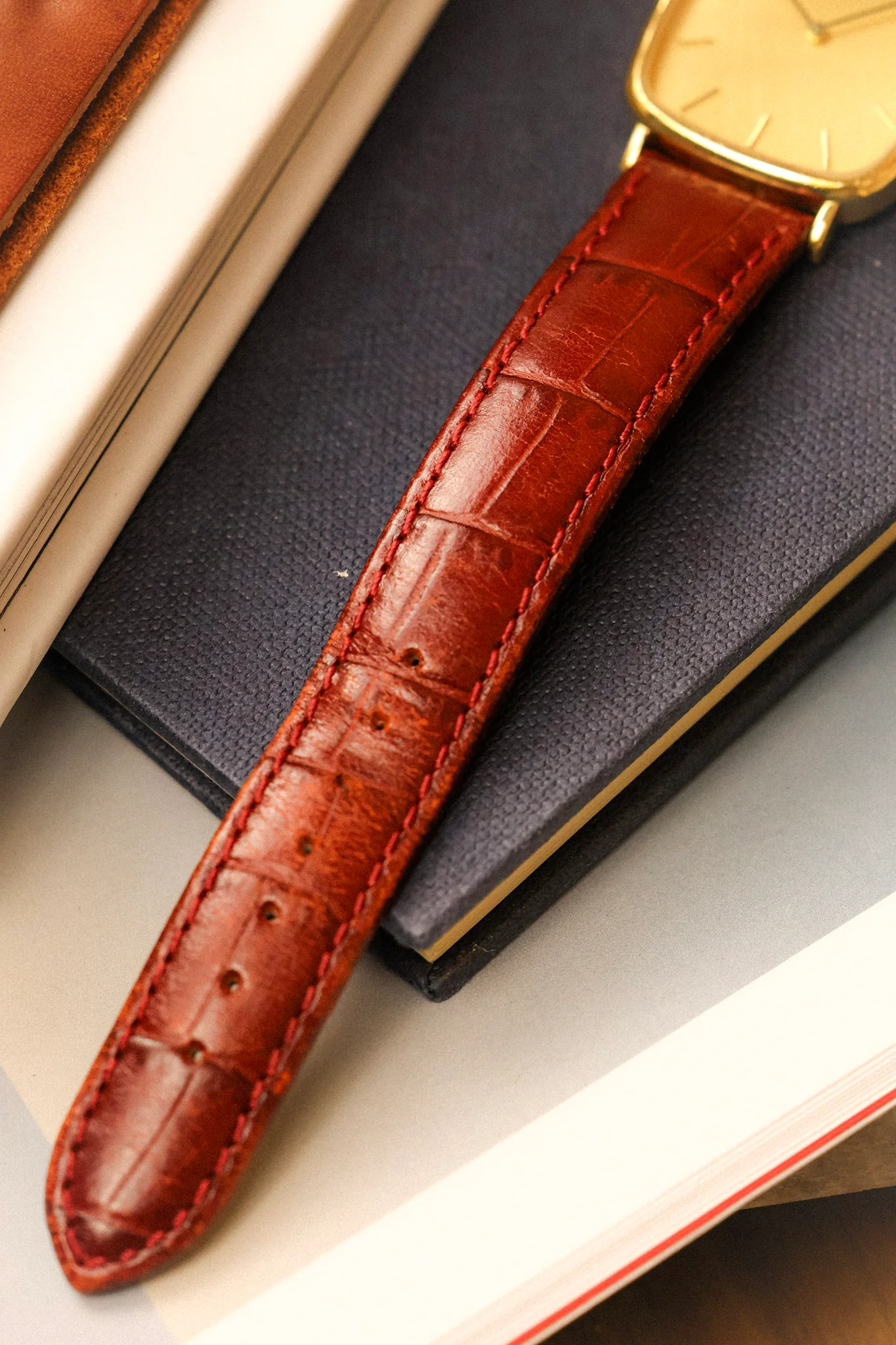 70s Longines Mechanical Linen Faberge - Image 9