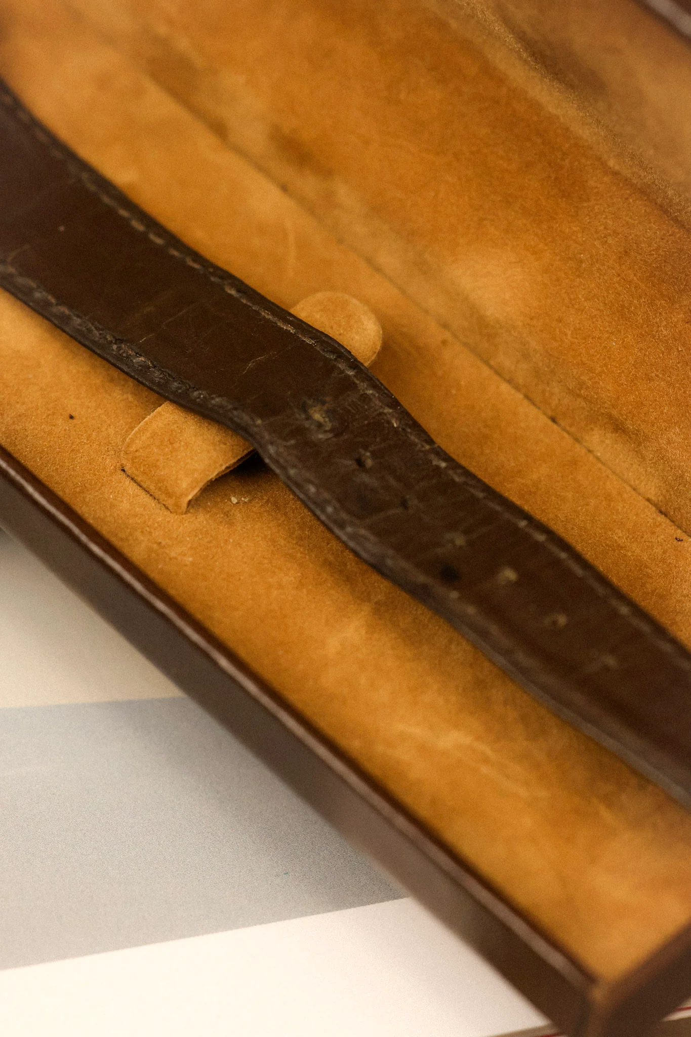 70s Longines Mechanical Linen Tonneau - In Box - Image 13