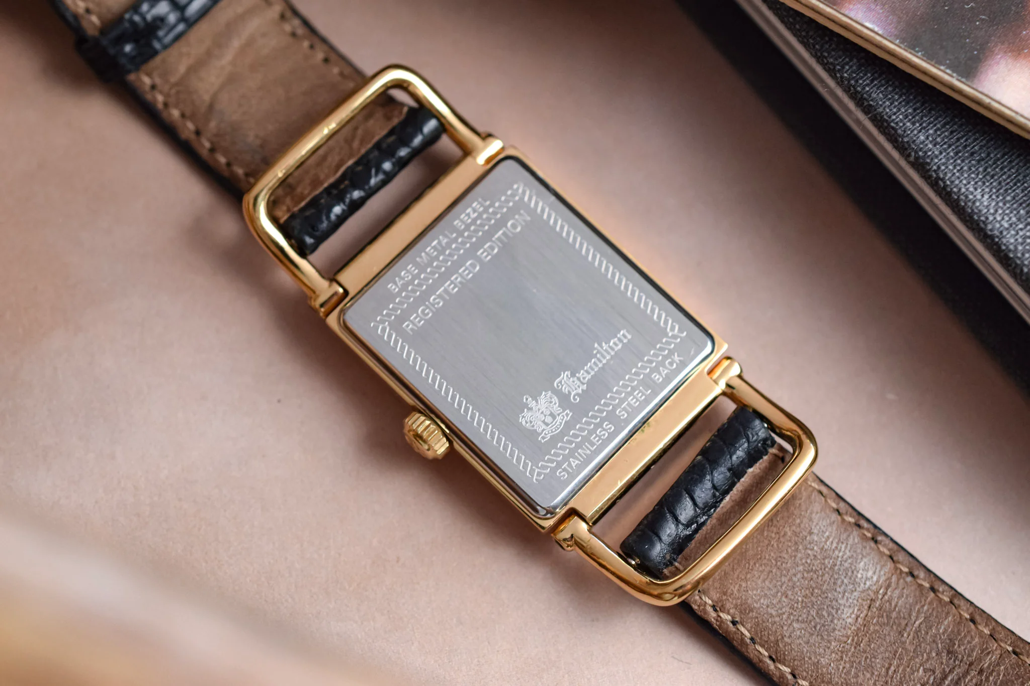80s Hamilton Gilt Dial Wilshire Registered Edition - Image 9