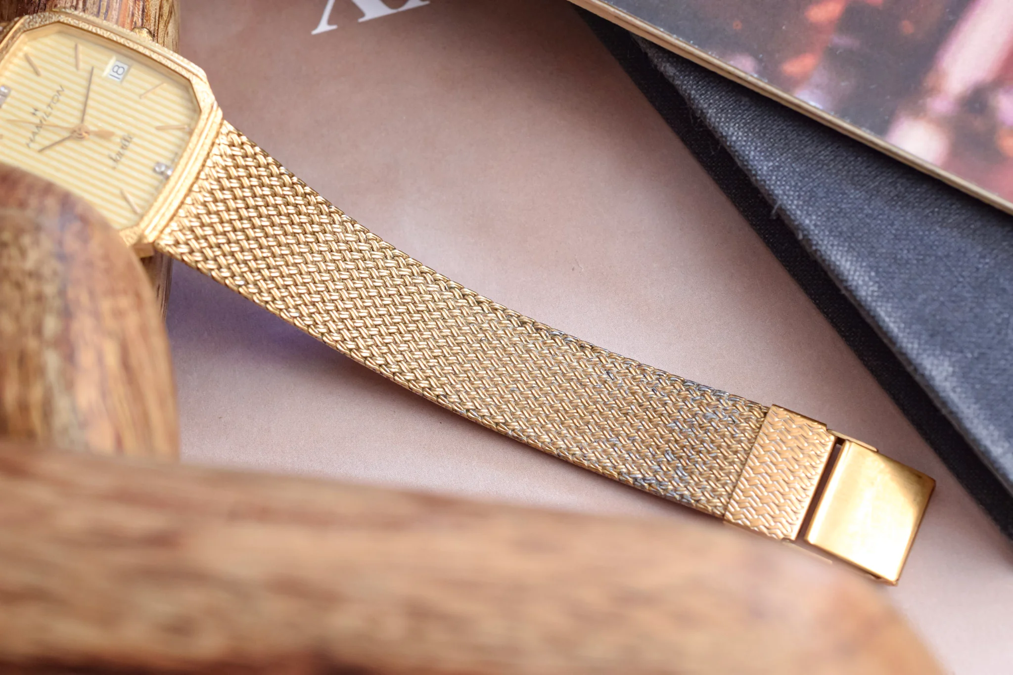80s Hamilton Golden Lattice Diamond Saville - Image 10