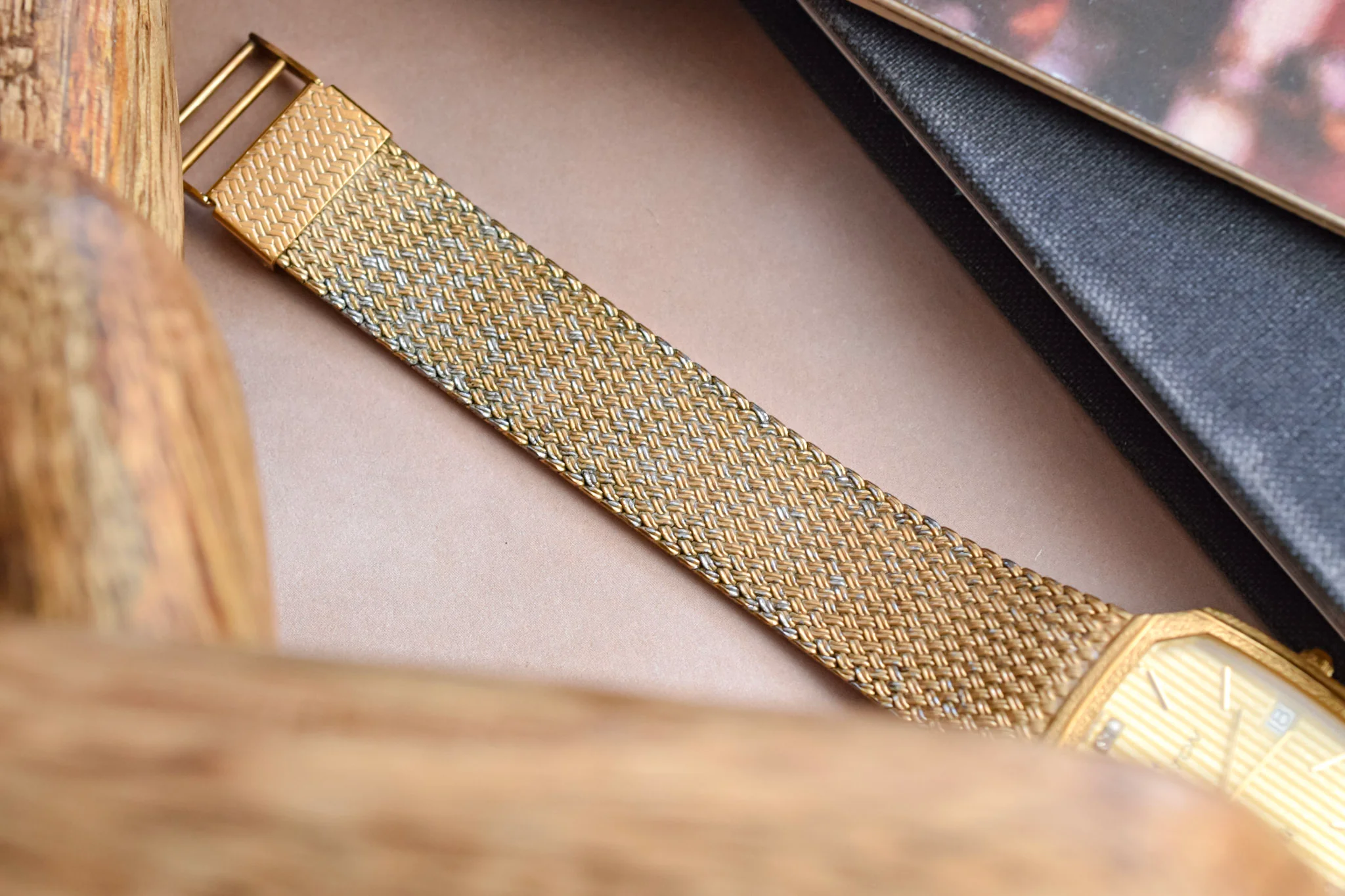 80s Hamilton Golden Lattice Diamond Saville - Image 9
