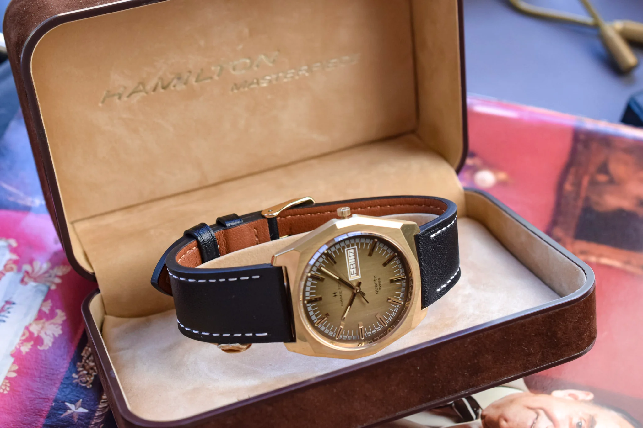80s Hamilton Octo Day-Date in Box - GM Award - Image 6