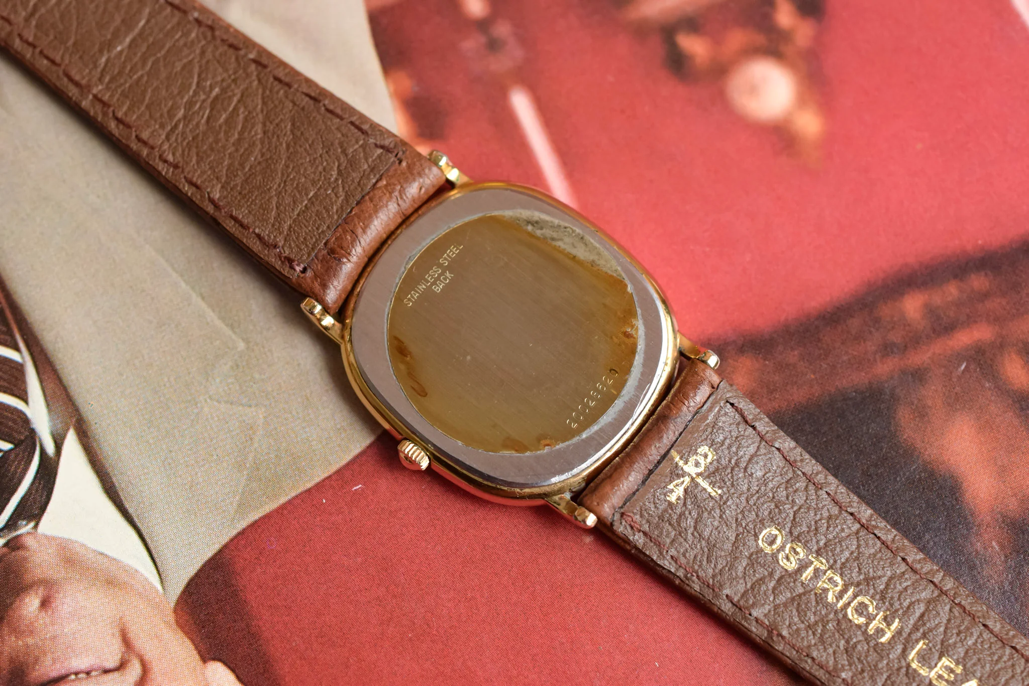 80s Longines Quartz Mosaic Motif Dial Ellipse - Image 16