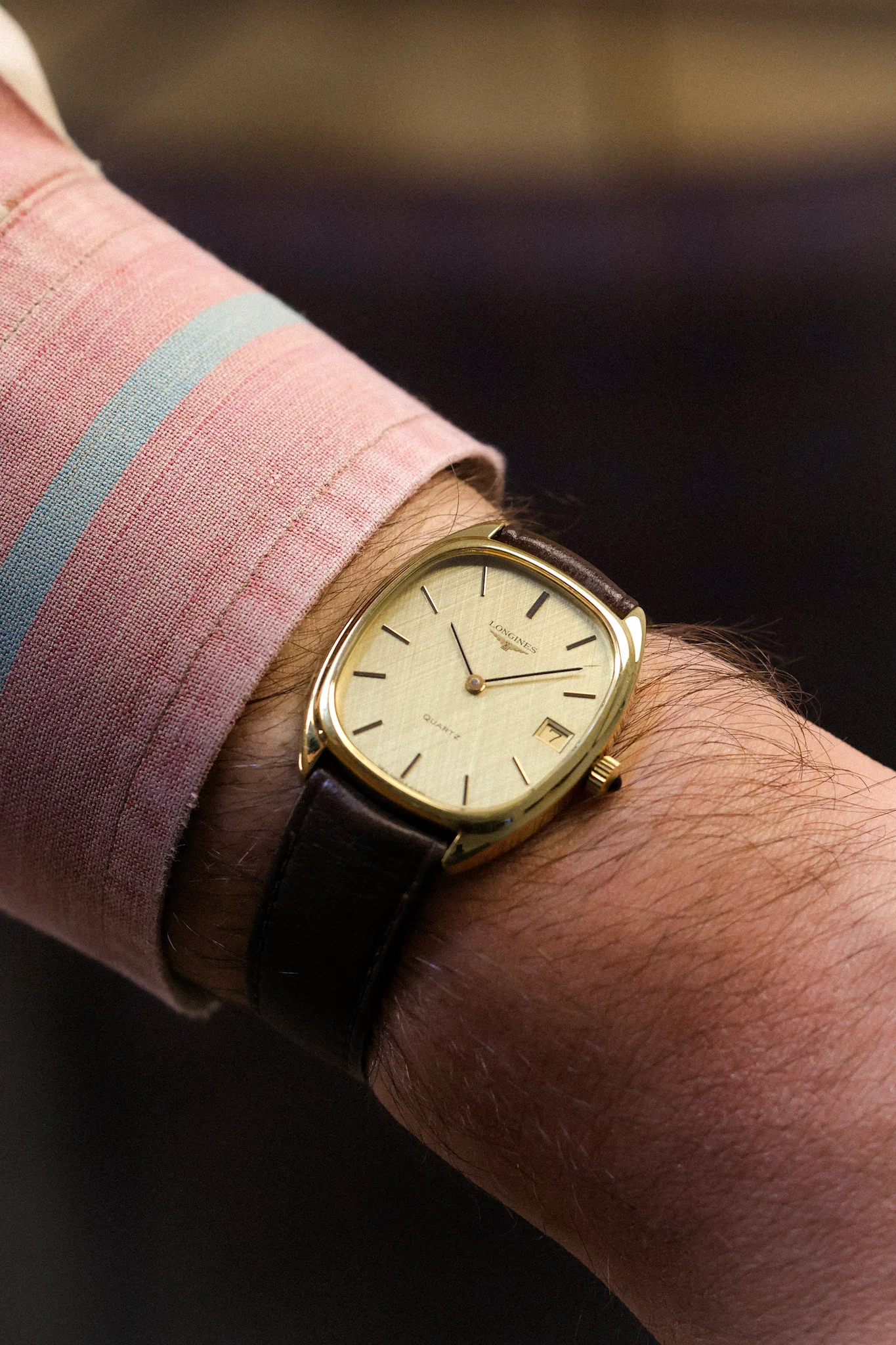 80s Longines Quartz Linen Calendar Ellipse - Full Set - Image 5