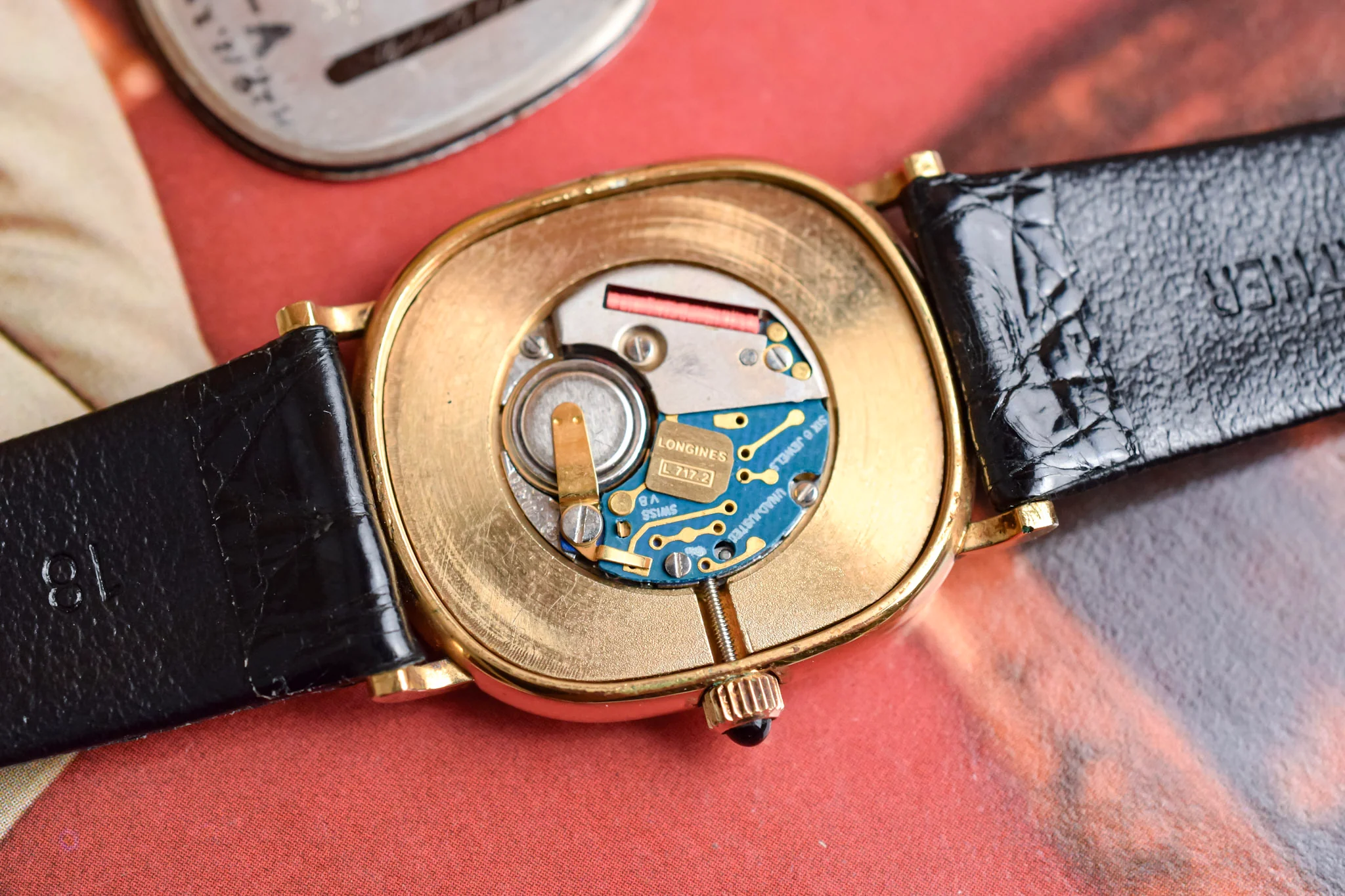 80s Longines Quartz Sparkle Roman Dial Ellipse - Image 12