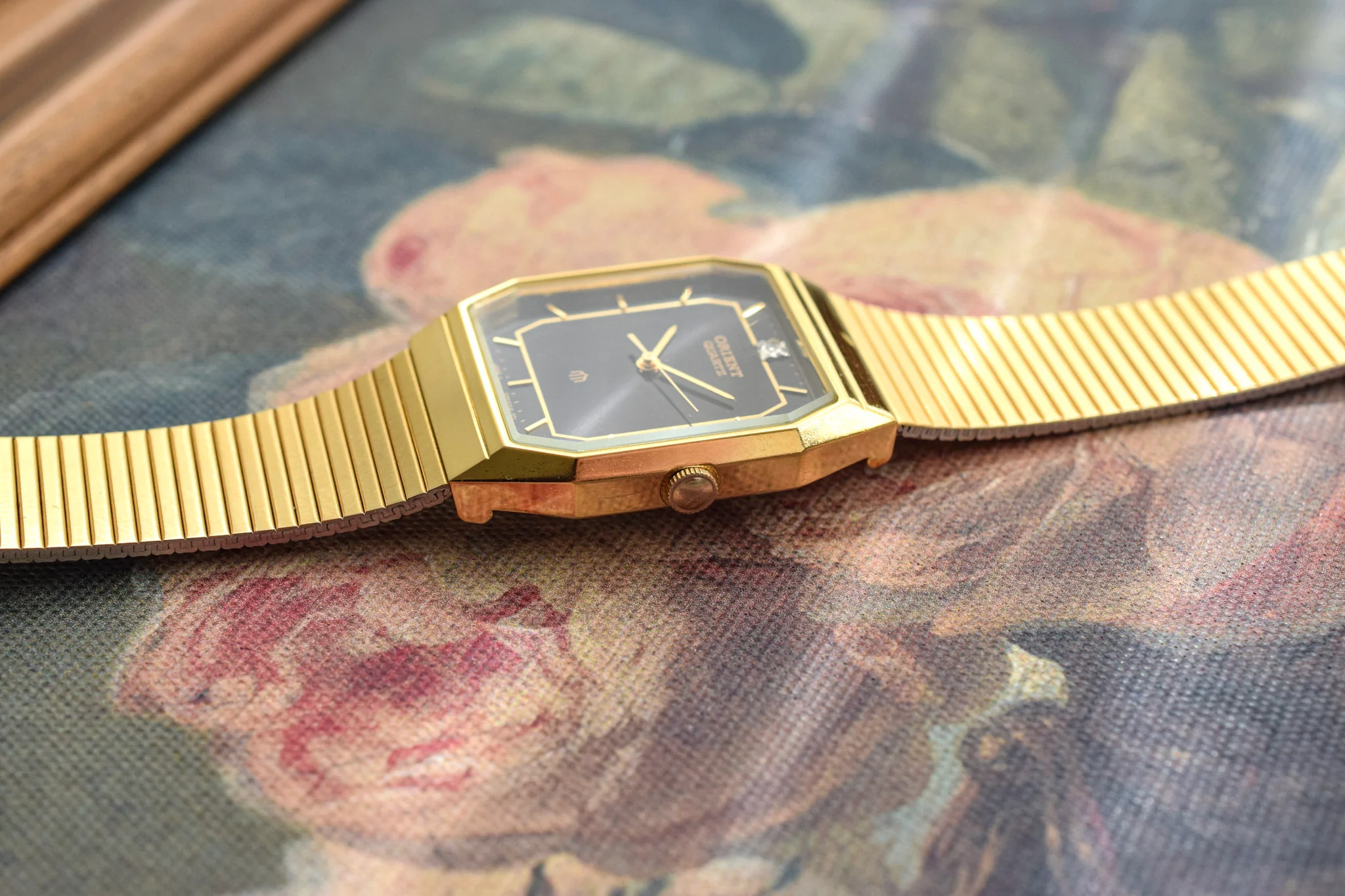 '80s Orient Black Dial Octo - In Box - Image 5