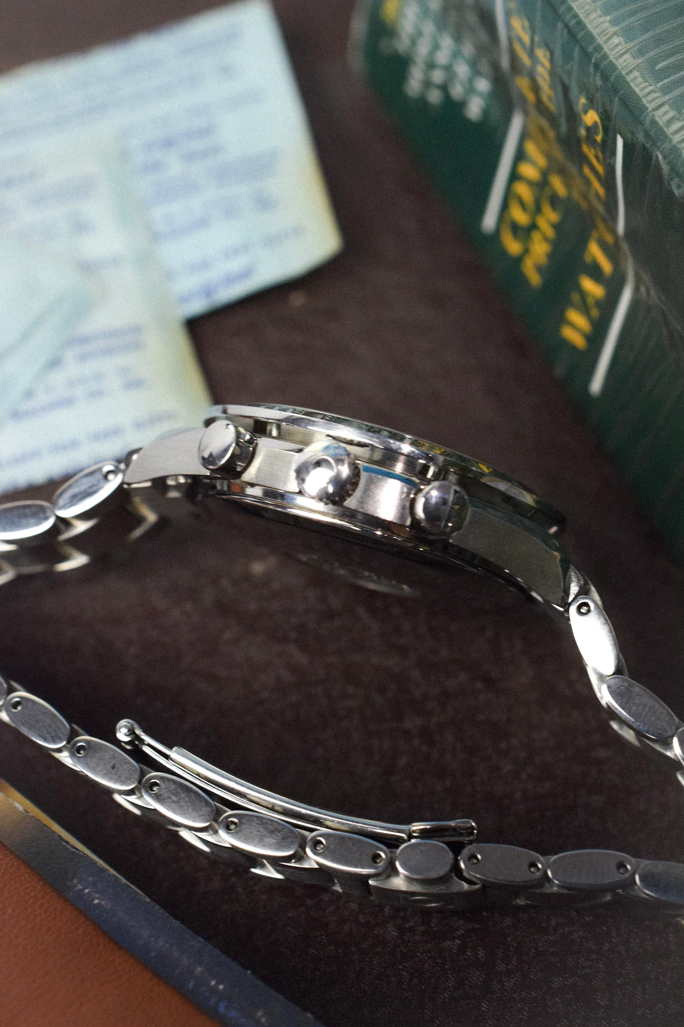 90s Omega Speedmaster Silver Triple Calendar - Image 12