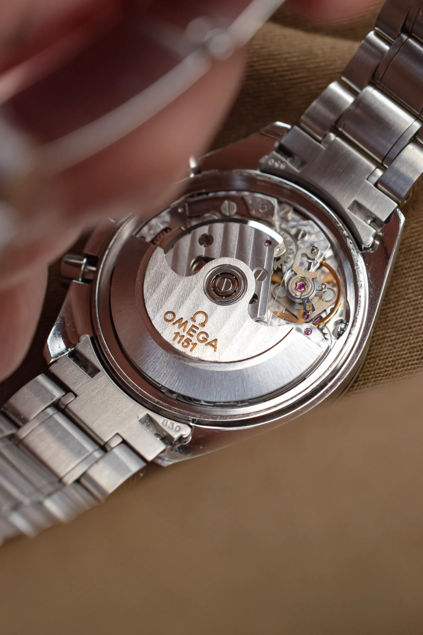 90s Omega Speedmaster Silver Triple Calendar - Image 17