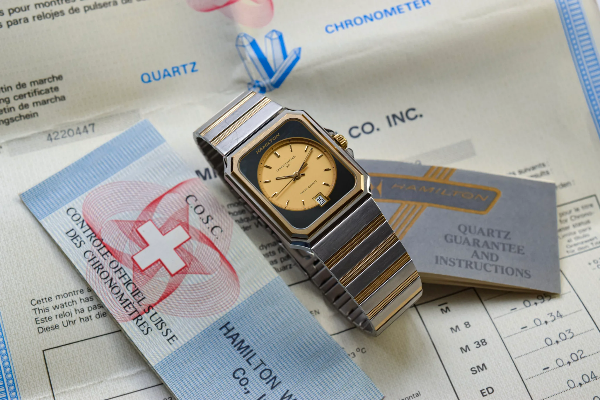 Hamilton Quartz Chronometer XC Octo - Full Set and COSC Certificate - Image 9