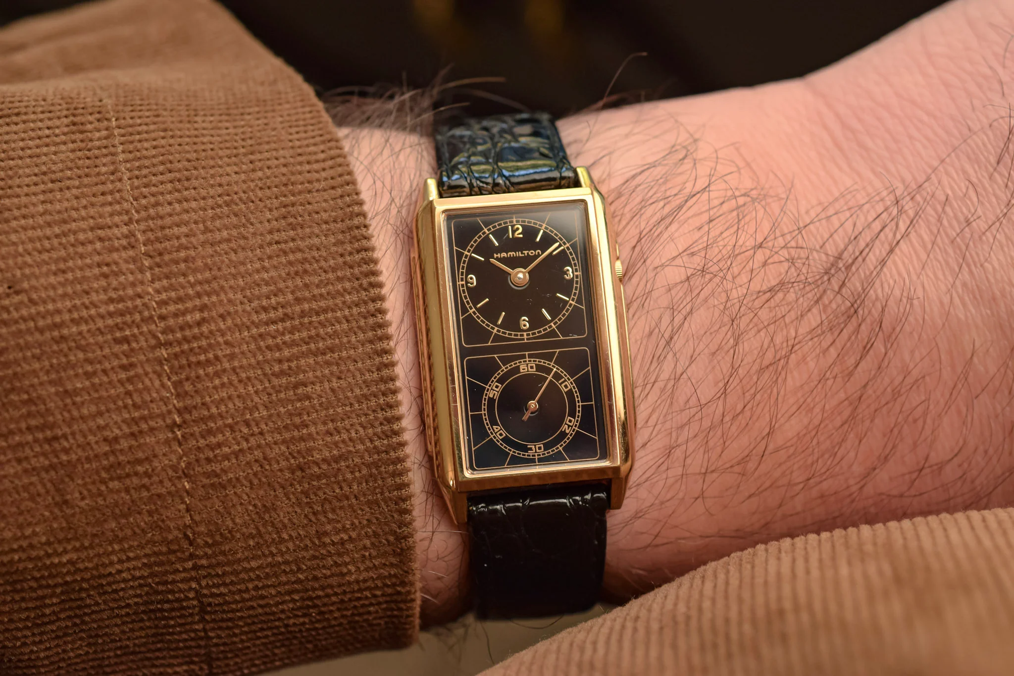 Hamilton Gilt Dial Seckron Registered Edition - Image 2