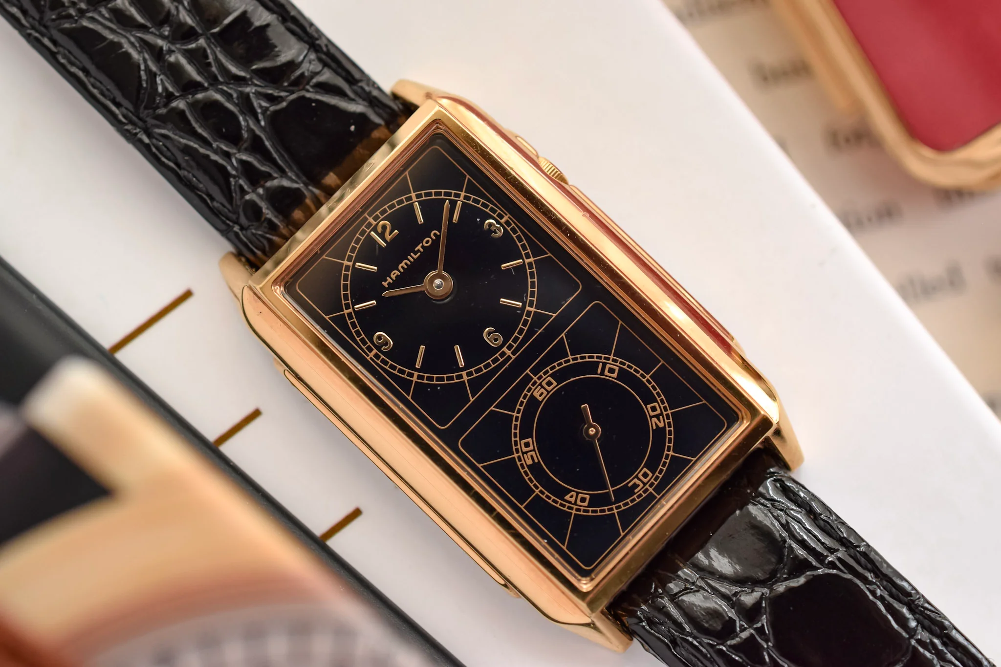 Hamilton Gilt Dial Seckron Registered Edition - Image 3