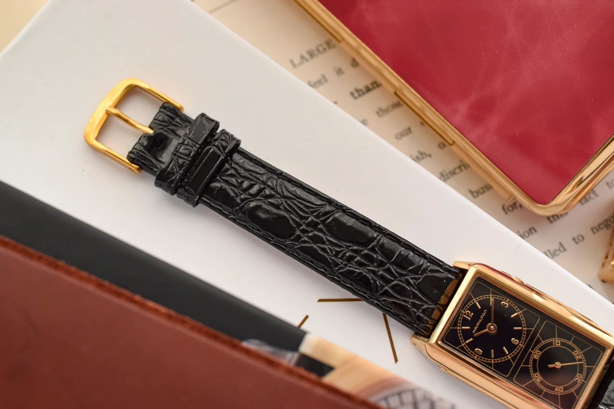Hamilton Gilt Dial Seckron Registered Edition - Image 4