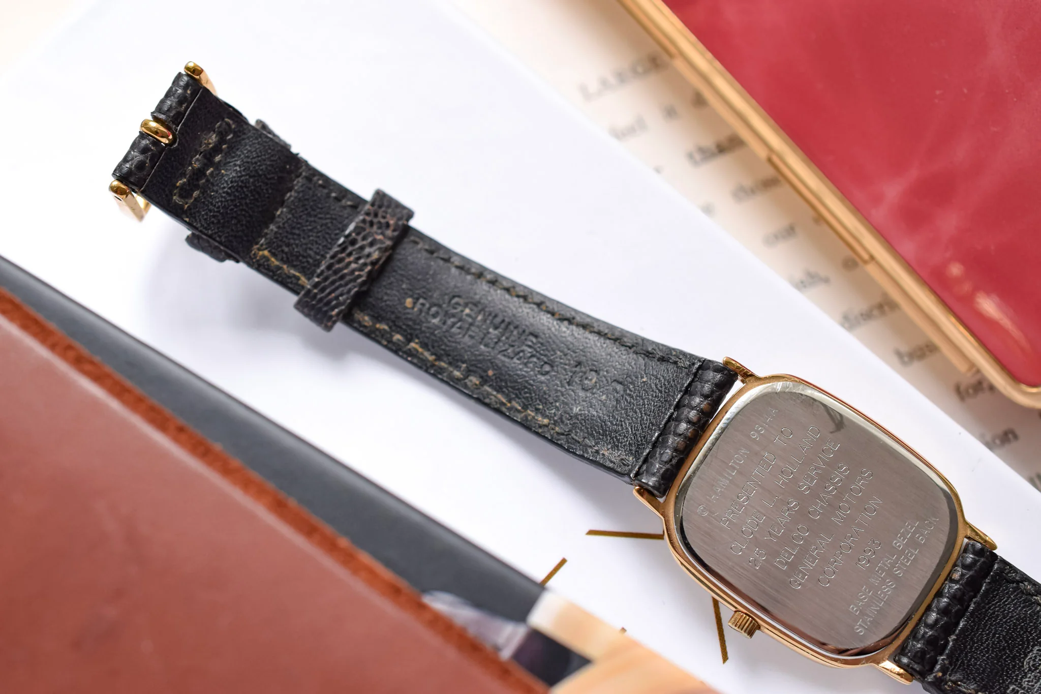 Hamilton Masterpiece Checkered Dial Ellipse - GM Award - Image 10
