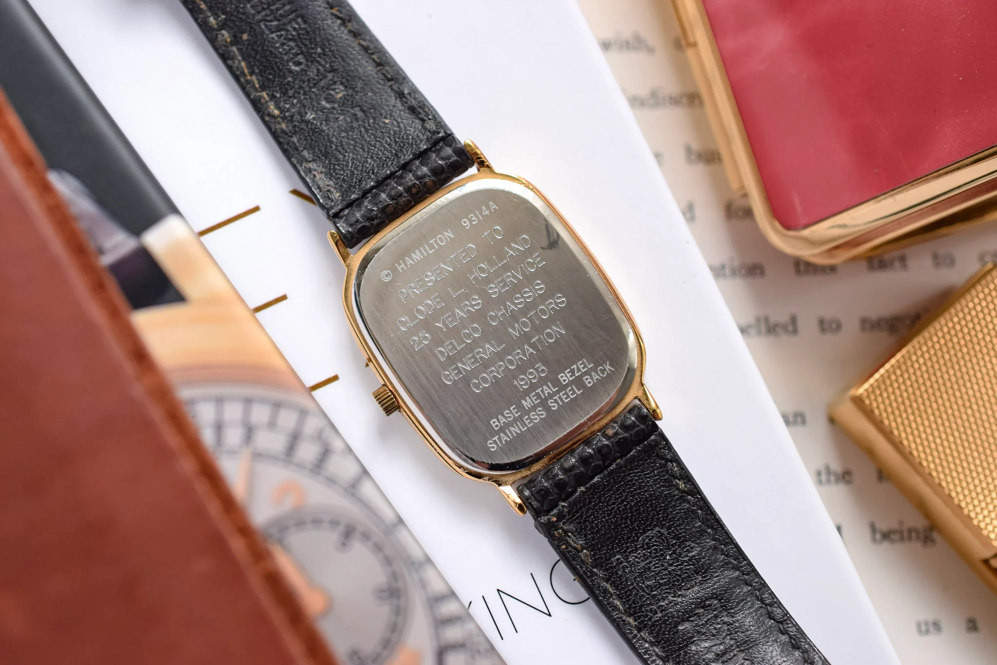 Hamilton Masterpiece Checkered Dial Ellipse - GM Award - Image 11