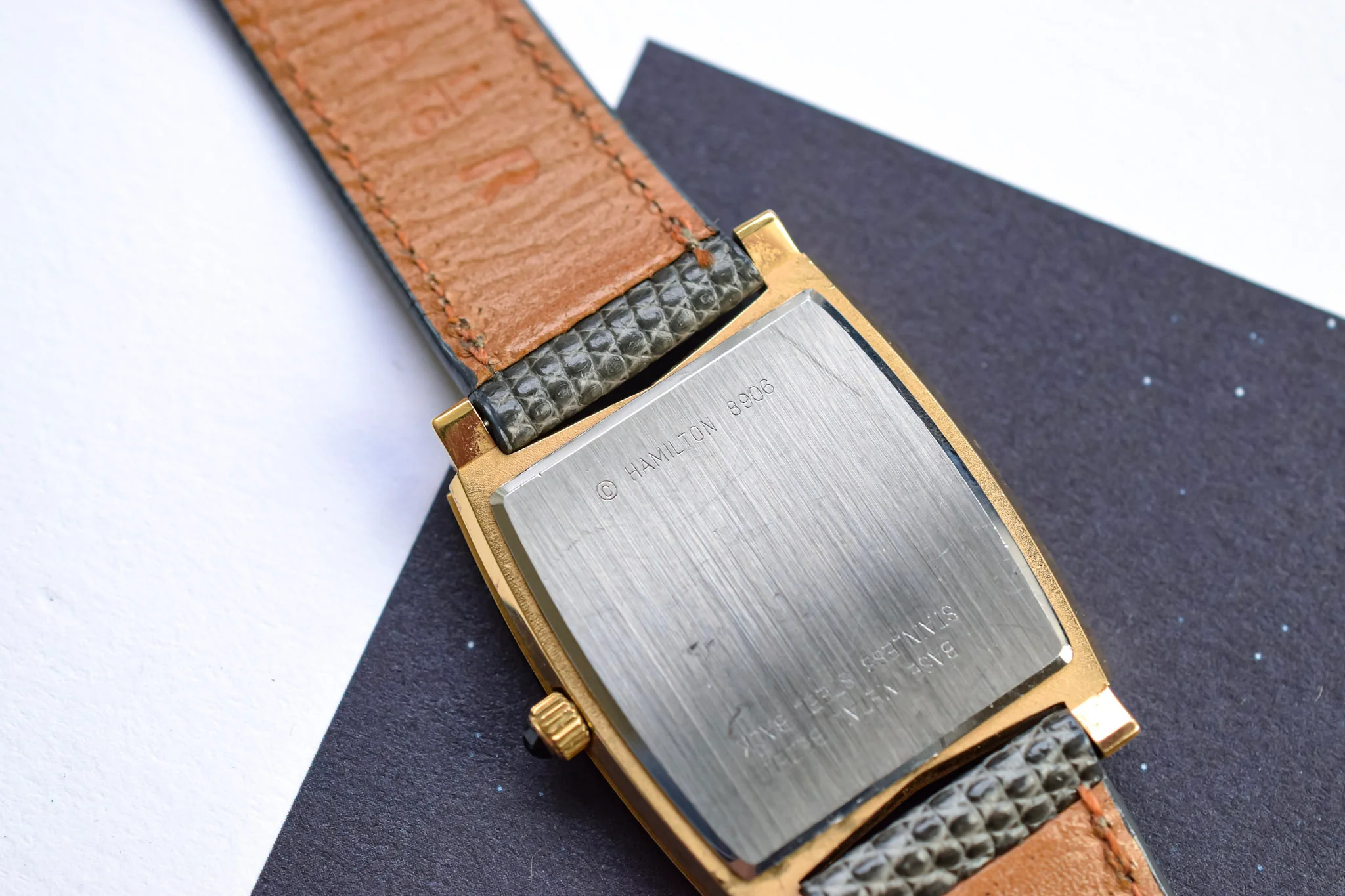 Hamilton Retro Diamond Dial Tank - Image 8