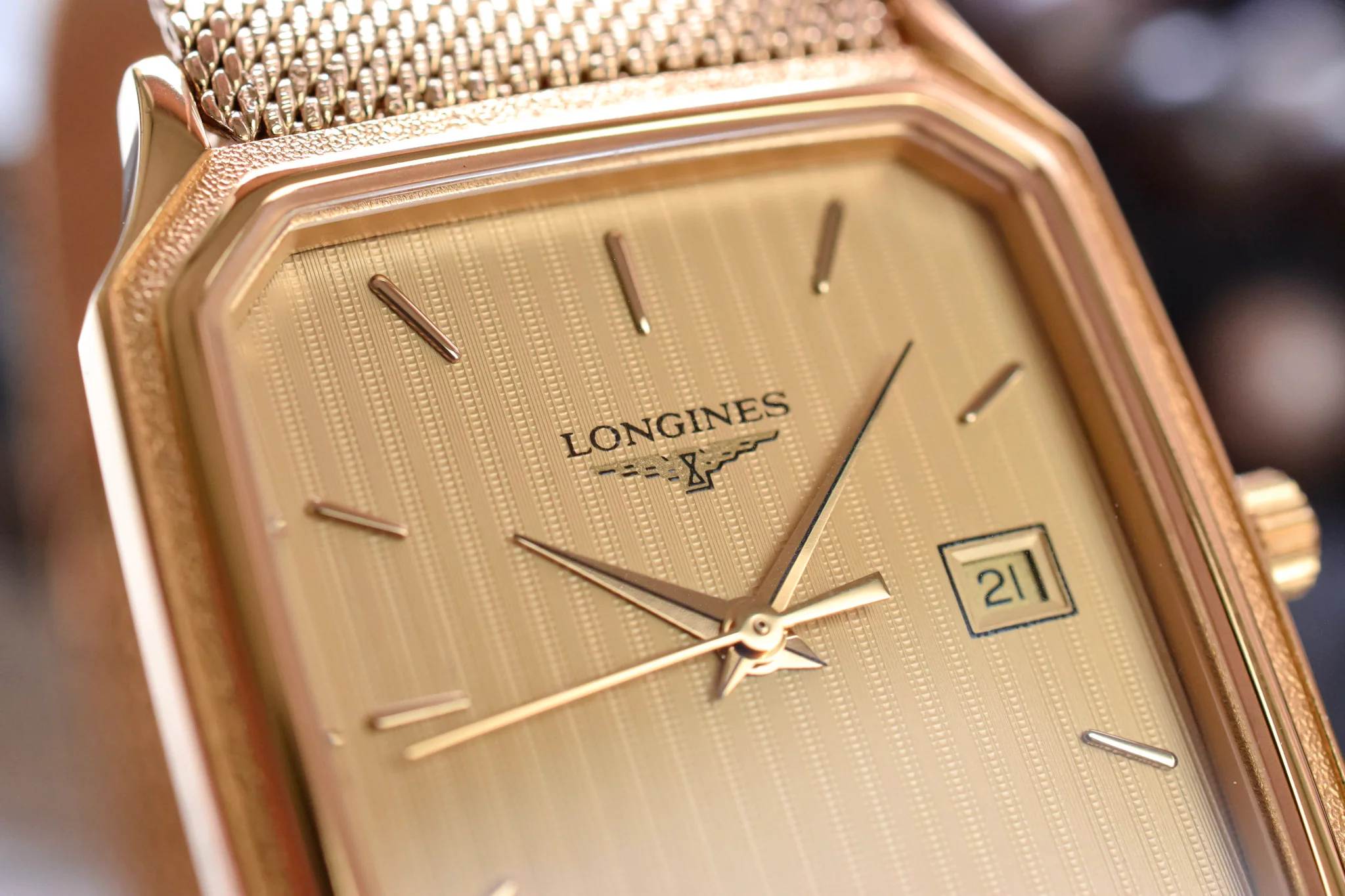 Longines Champagne Tapestry Quartz Octo - "Shell" Service Award - Image 5