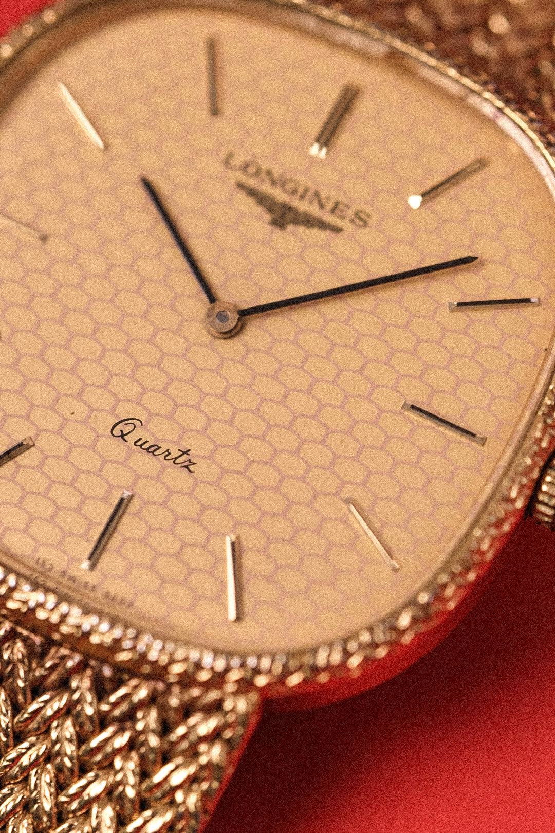 Longines Quartz Golden Honeycomb Lattice - Image 5