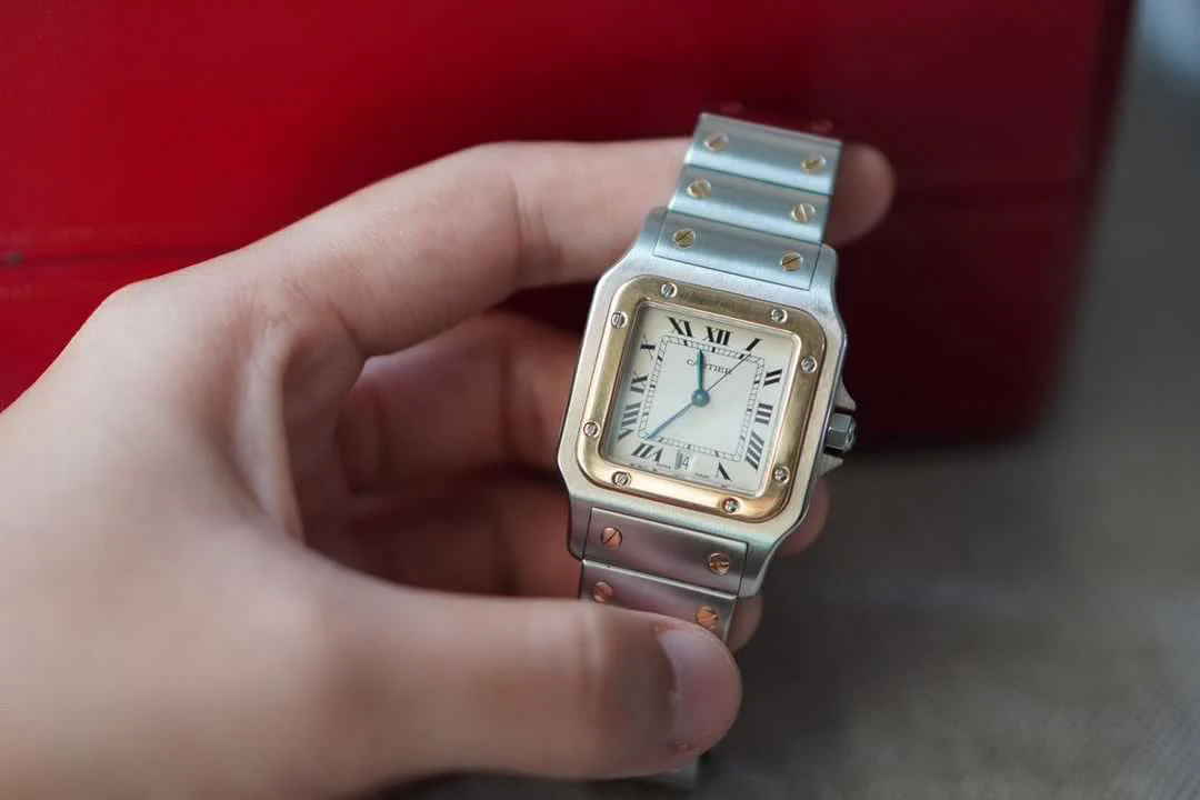 Neo-vintage Cartier Santos Galbee in box - Image 2