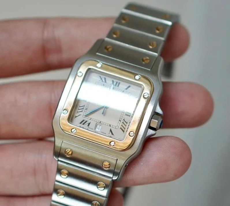 Neo-vintage Cartier Santos Galbee in box - Image 3
