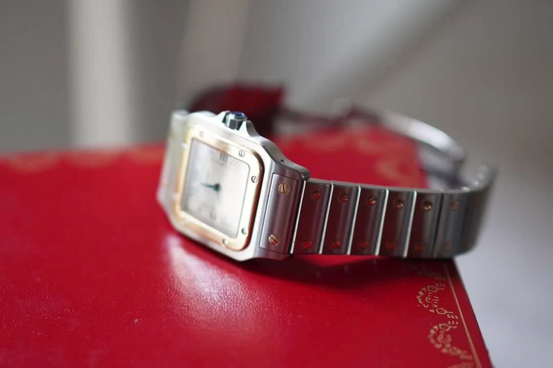 Neo-vintage Cartier Santos Galbee in box - Image 8