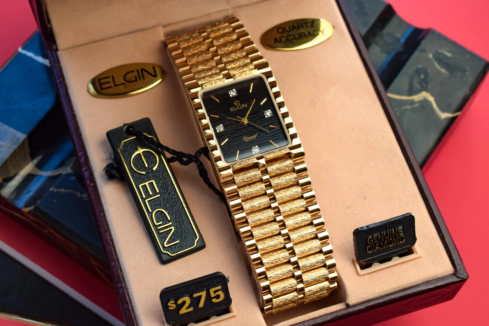 Neo-vintage Elgin Diamond Dial - New Old Stock in Box - Image 4