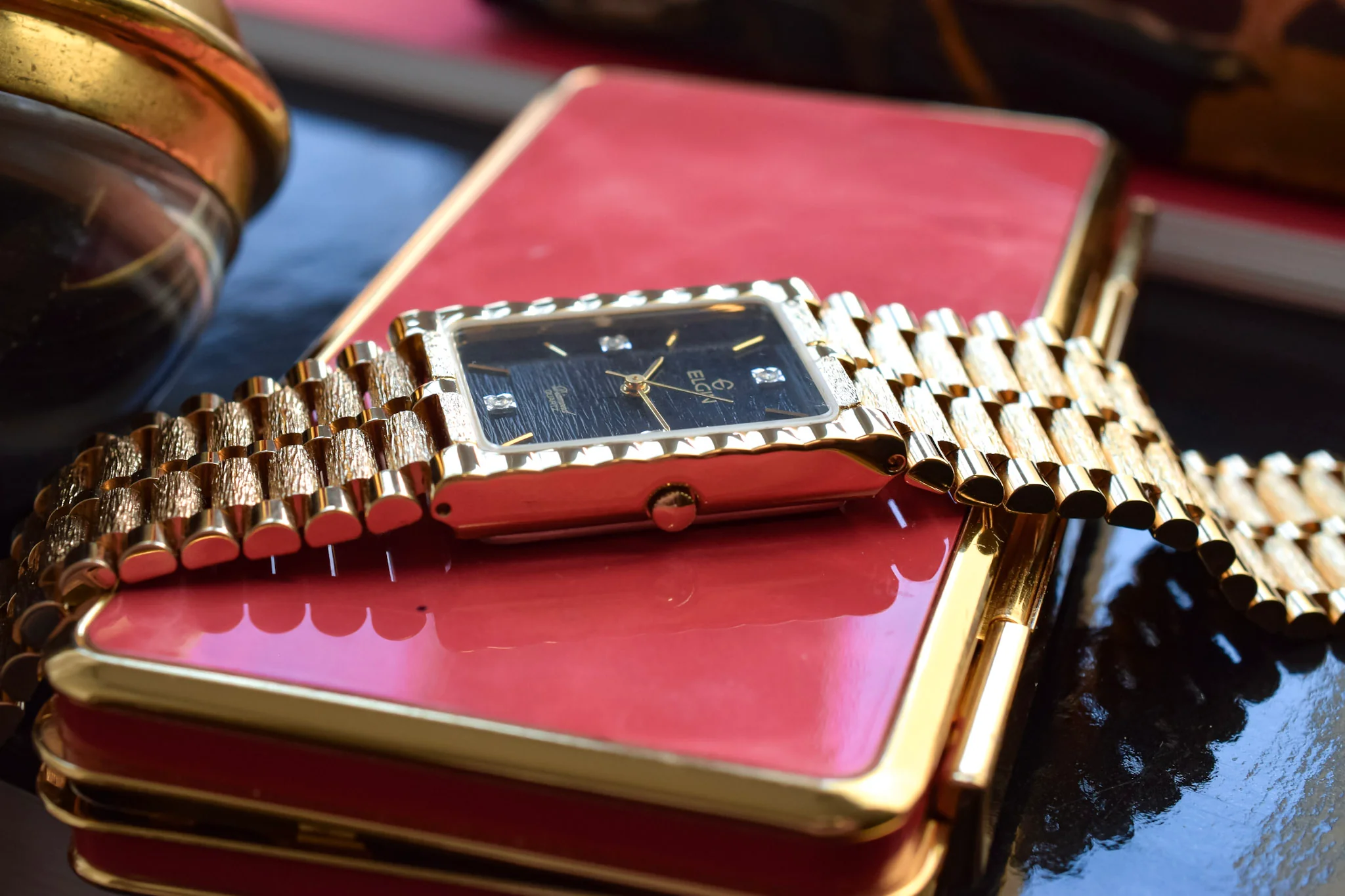 Neo-vintage Elgin Diamond Dial - New Old Stock in Box - Image 5