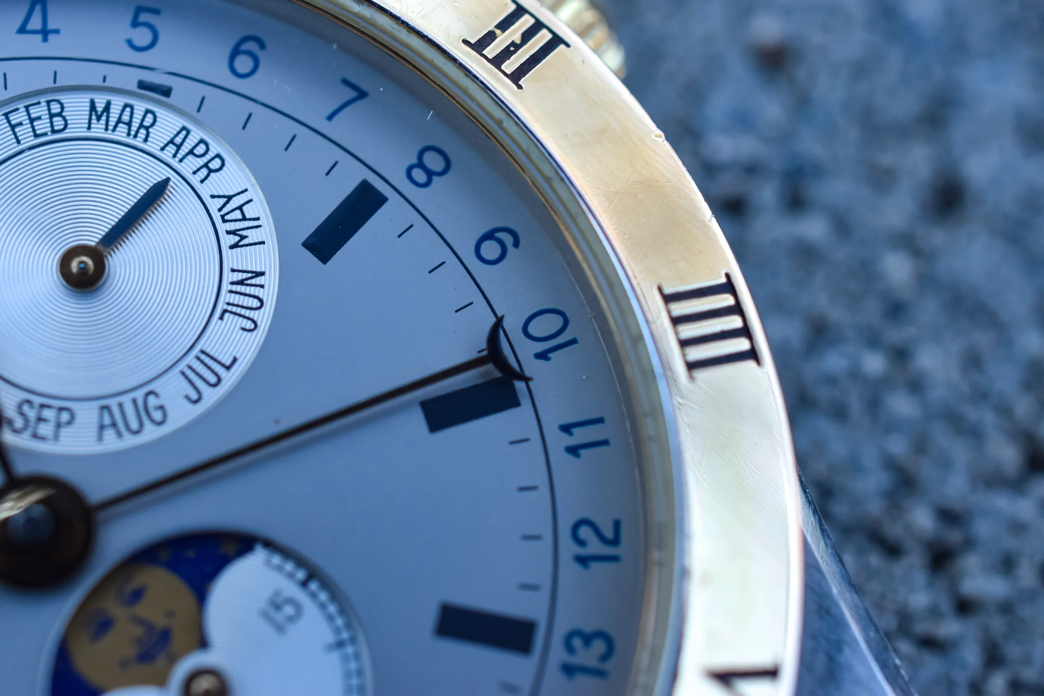 Neo-vintage Movado Moonphase Triple Calendar - Image 6