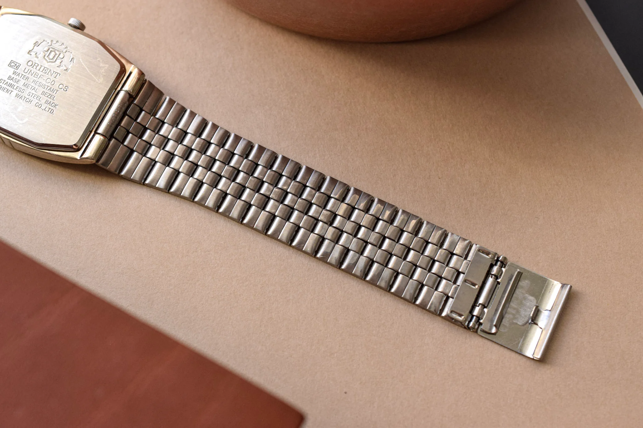 Neo-vintage Orient Black Dial Tonneau Calendar - Image 10