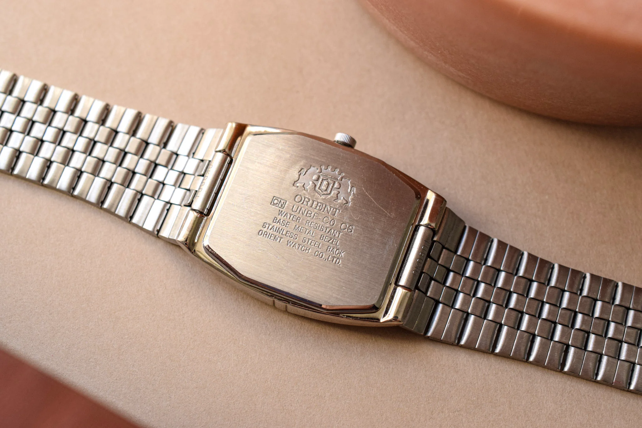 Neo-vintage Orient Black Dial Tonneau Calendar - Image 11