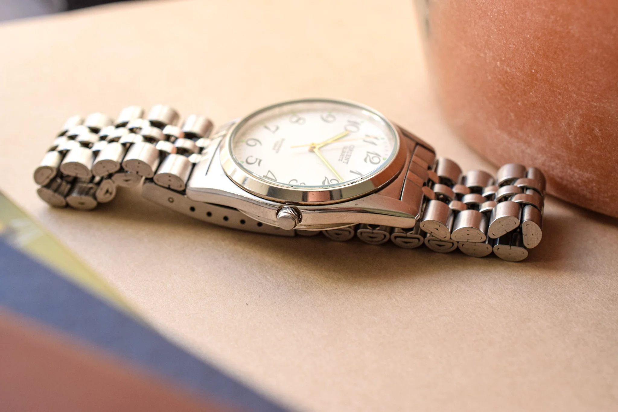 Neo-vintage Orient White Breguet Dial Jubilee-style Bracelet - Image 4