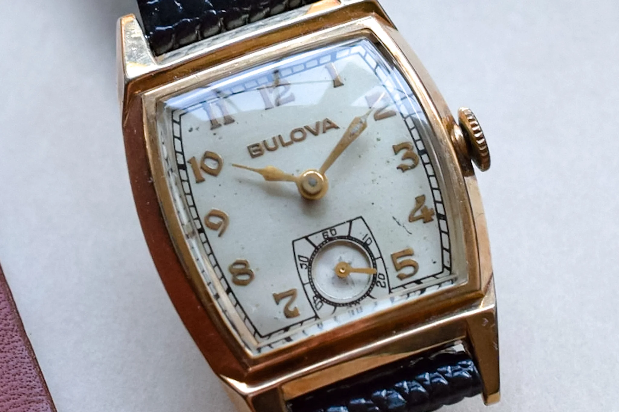 1948 Bulova Art Deco Tonneau - Image 2