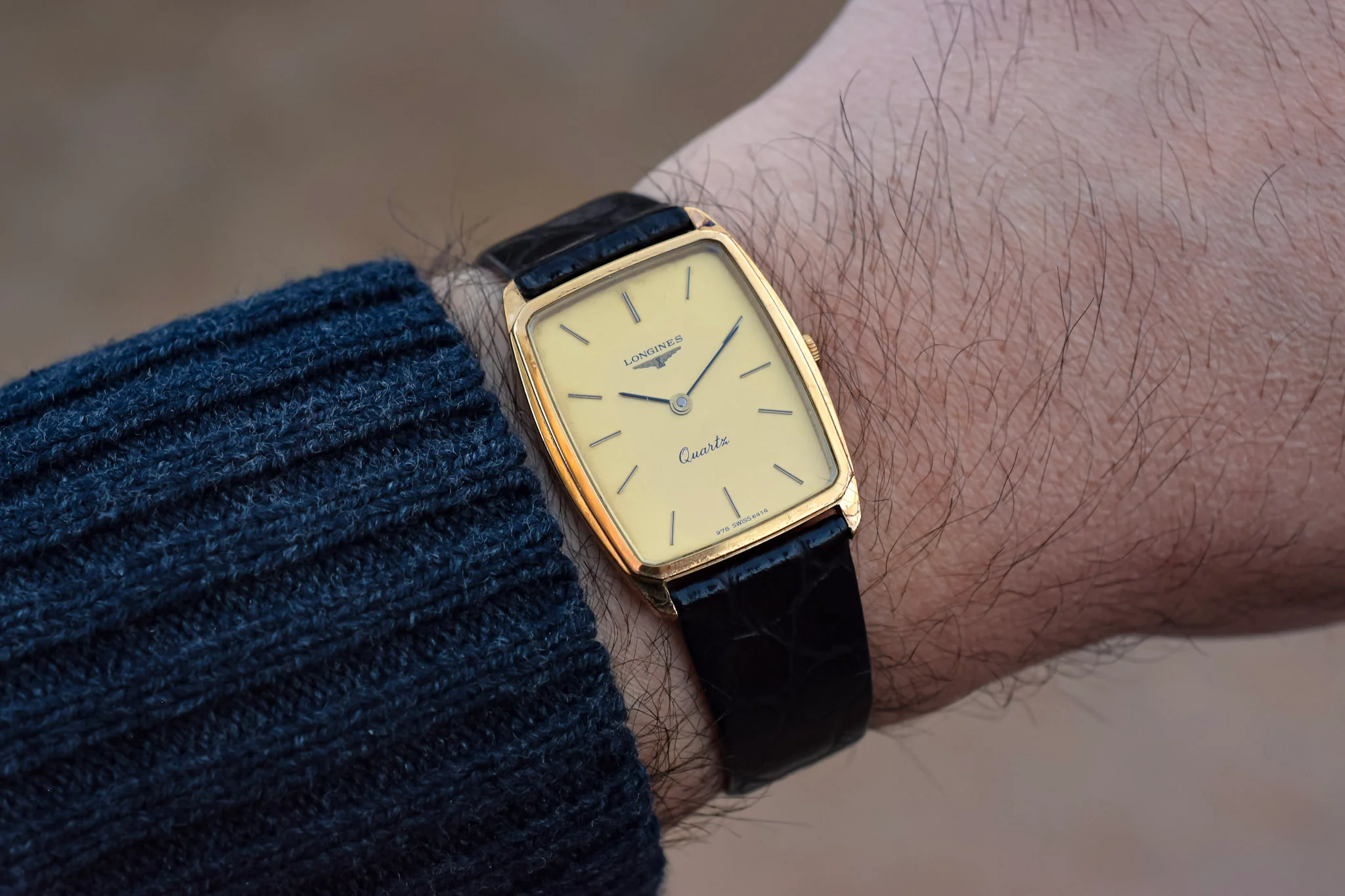Vintage 80s Longines Quartz Tank - Image 13
