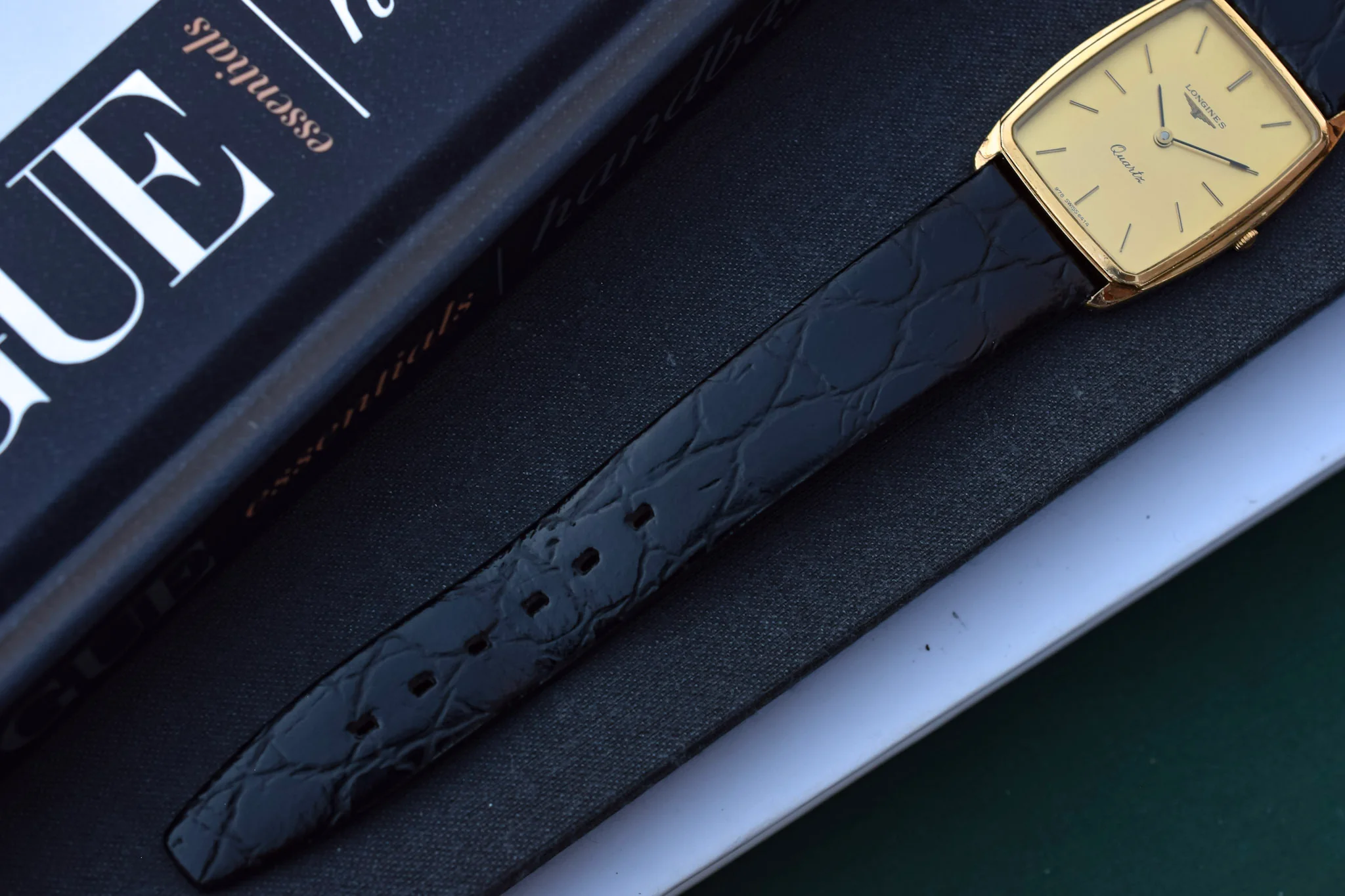 Vintage 80s Longines Quartz Tank - Image 6