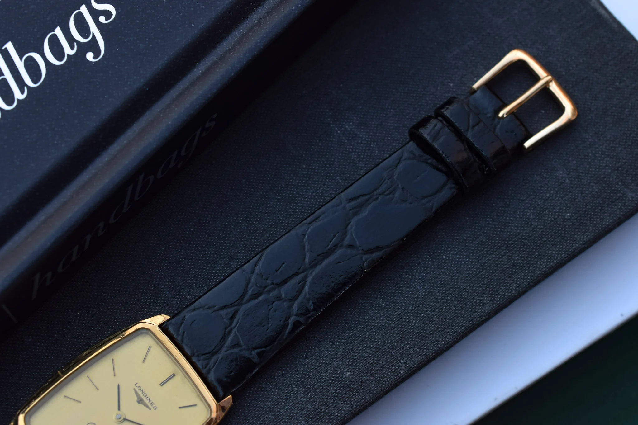 Vintage 80s Longines Quartz Tank - Image 7