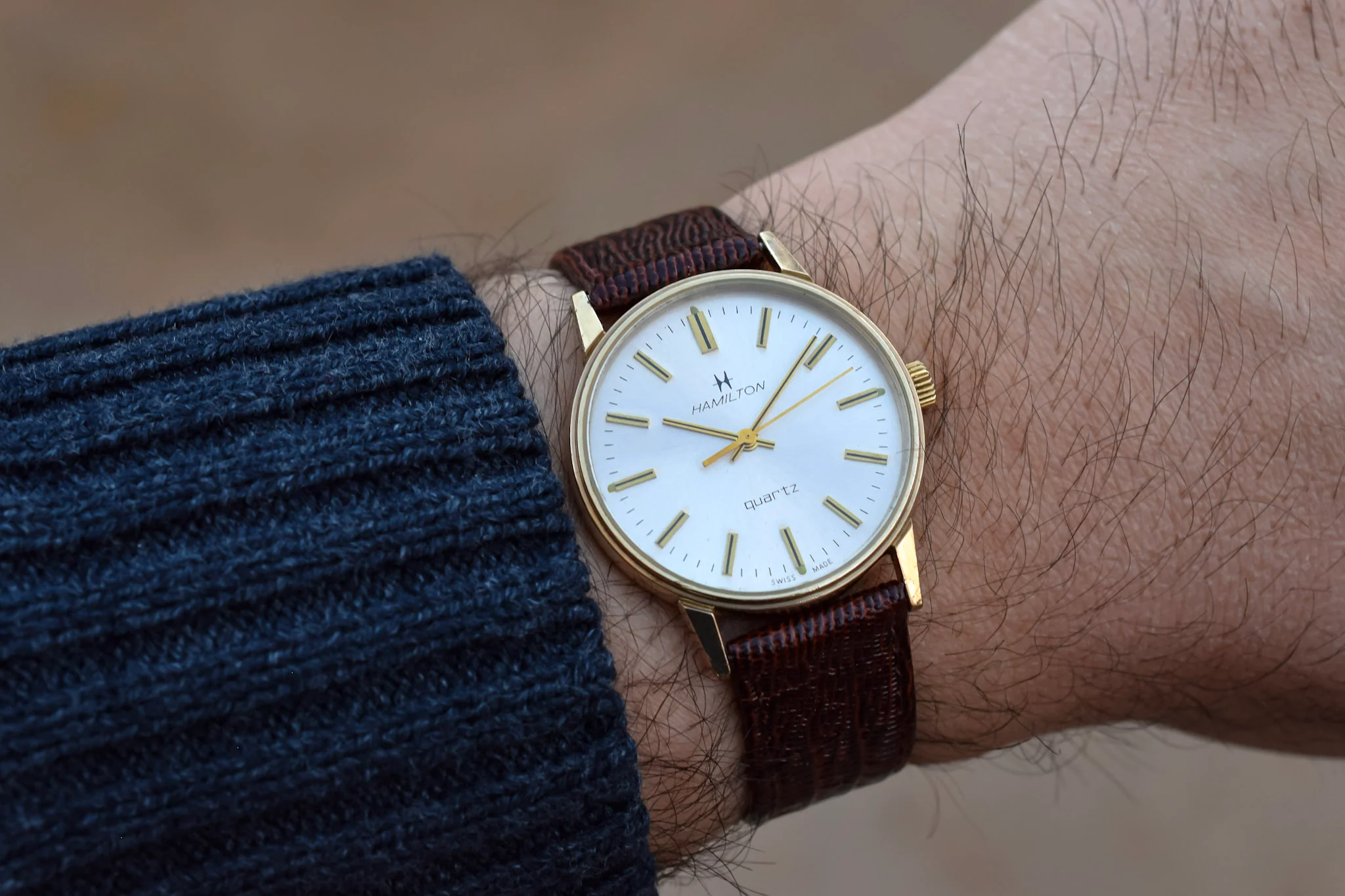 Vintage 10K Gold Filled Hamilton Quartz Watch - Award Piece - Image 12