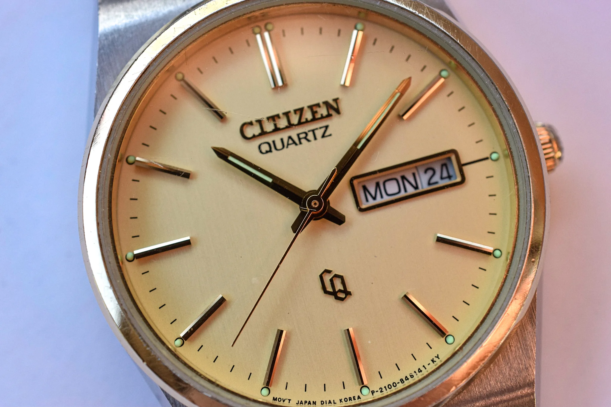 Vintage Citizen Two Toned CQ Day-Date - Image 2
