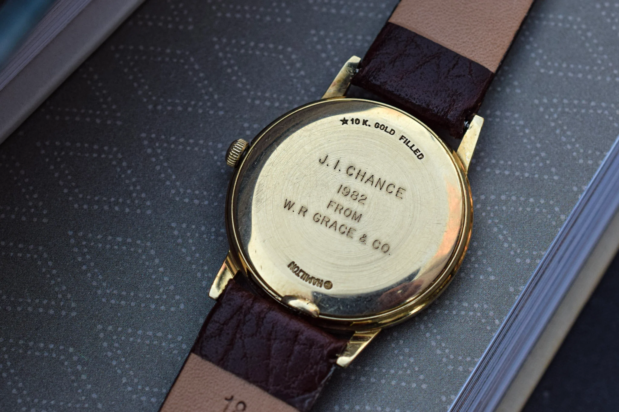 Vintage 10K Gold Filled Hamilton Masterpiece Quartz Watch - Award Piece - Image 7