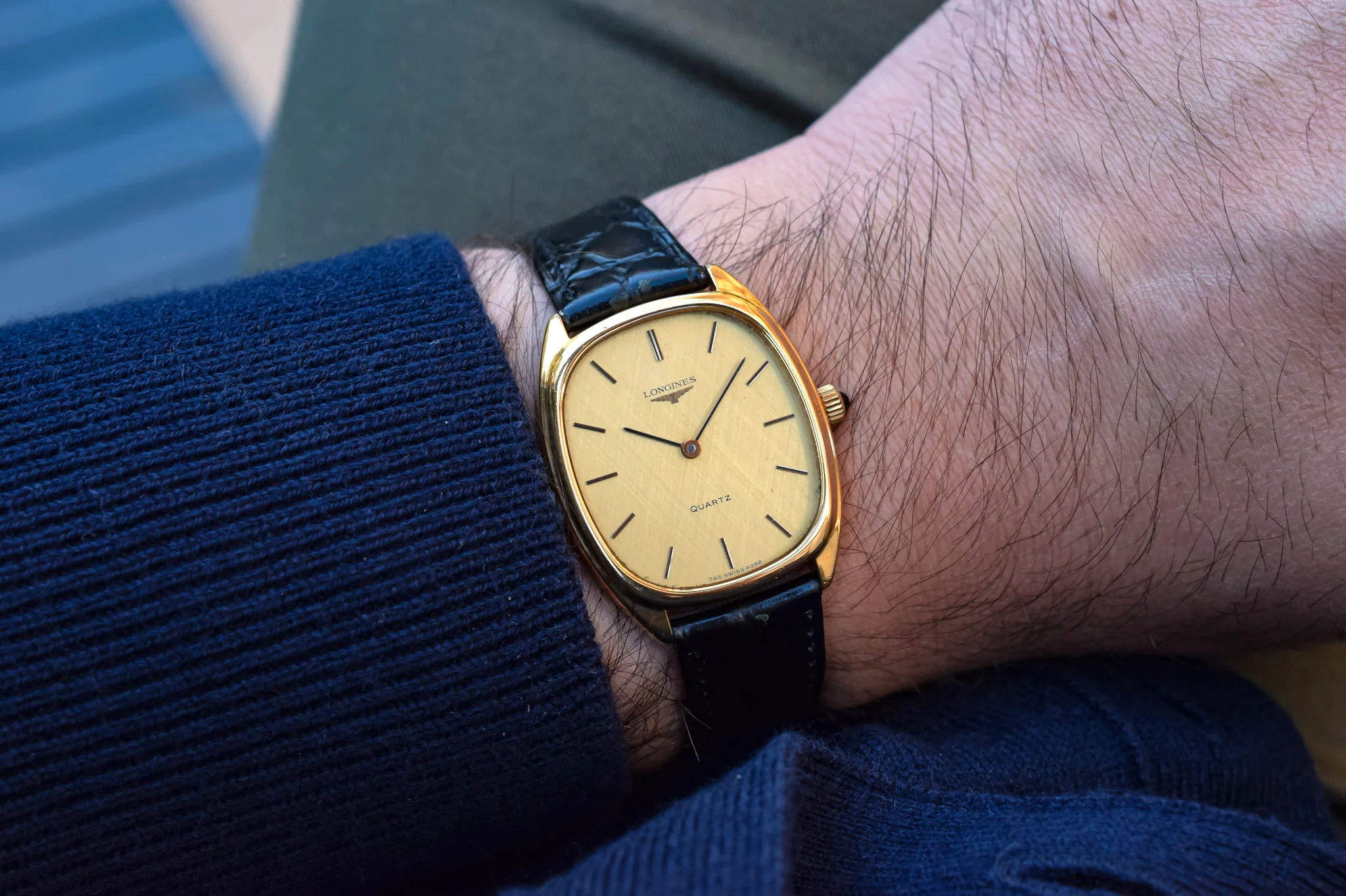 Vintage Longines Linen Ellipse - Image 2