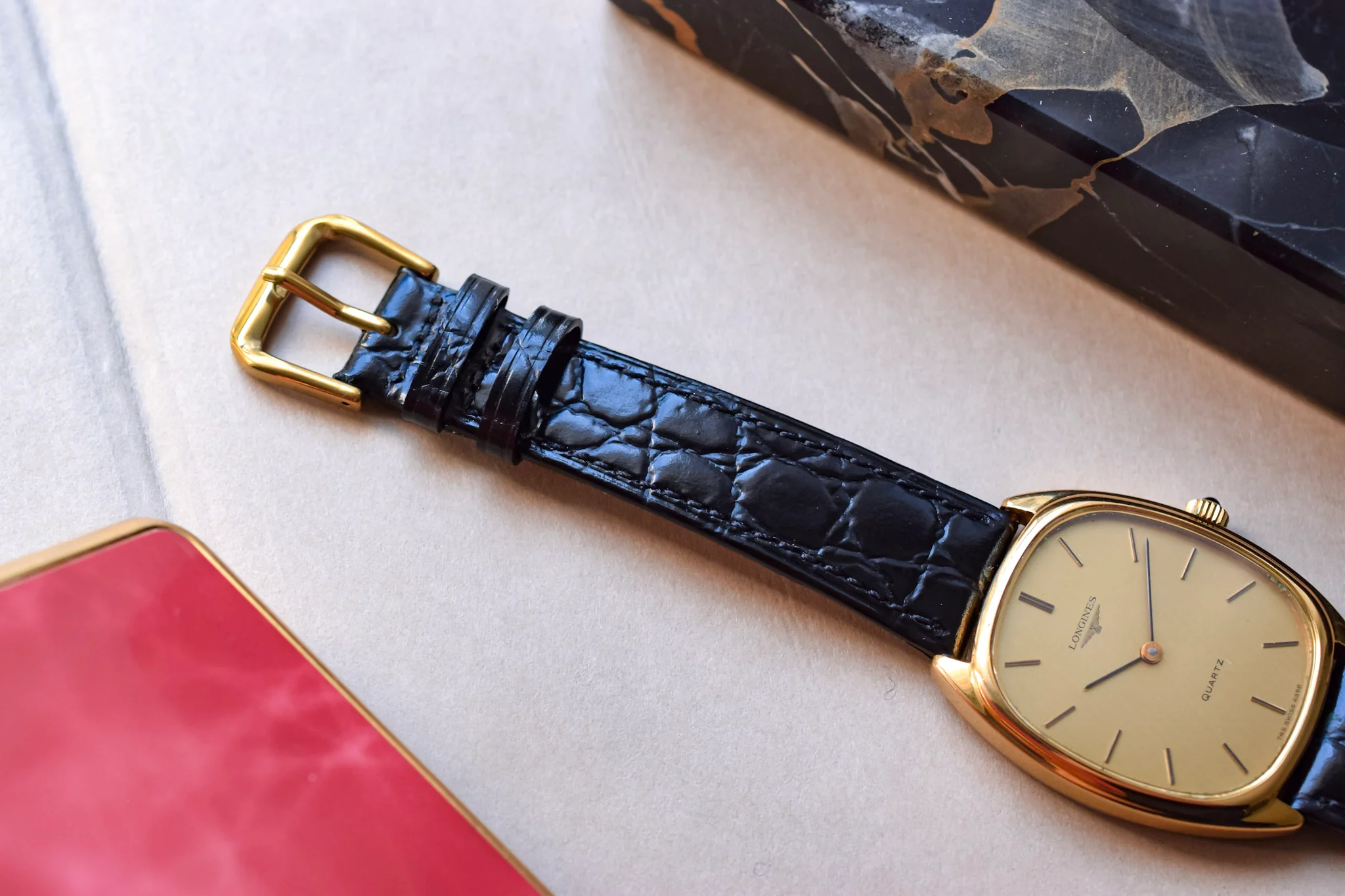 Vintage Longines Linen Ellipse - Image 6