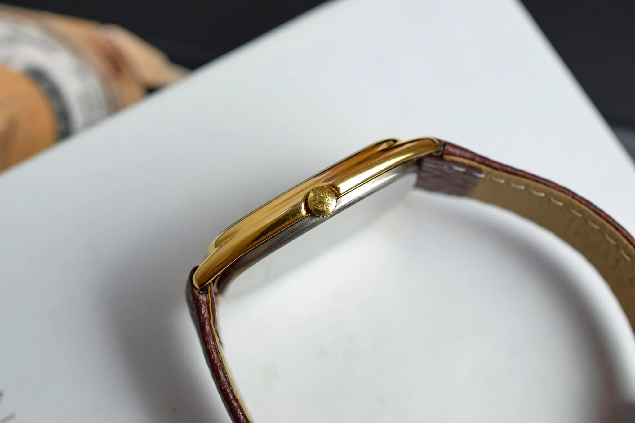 Vintage Longines Mechanical Champagne Ellipse - Image 5