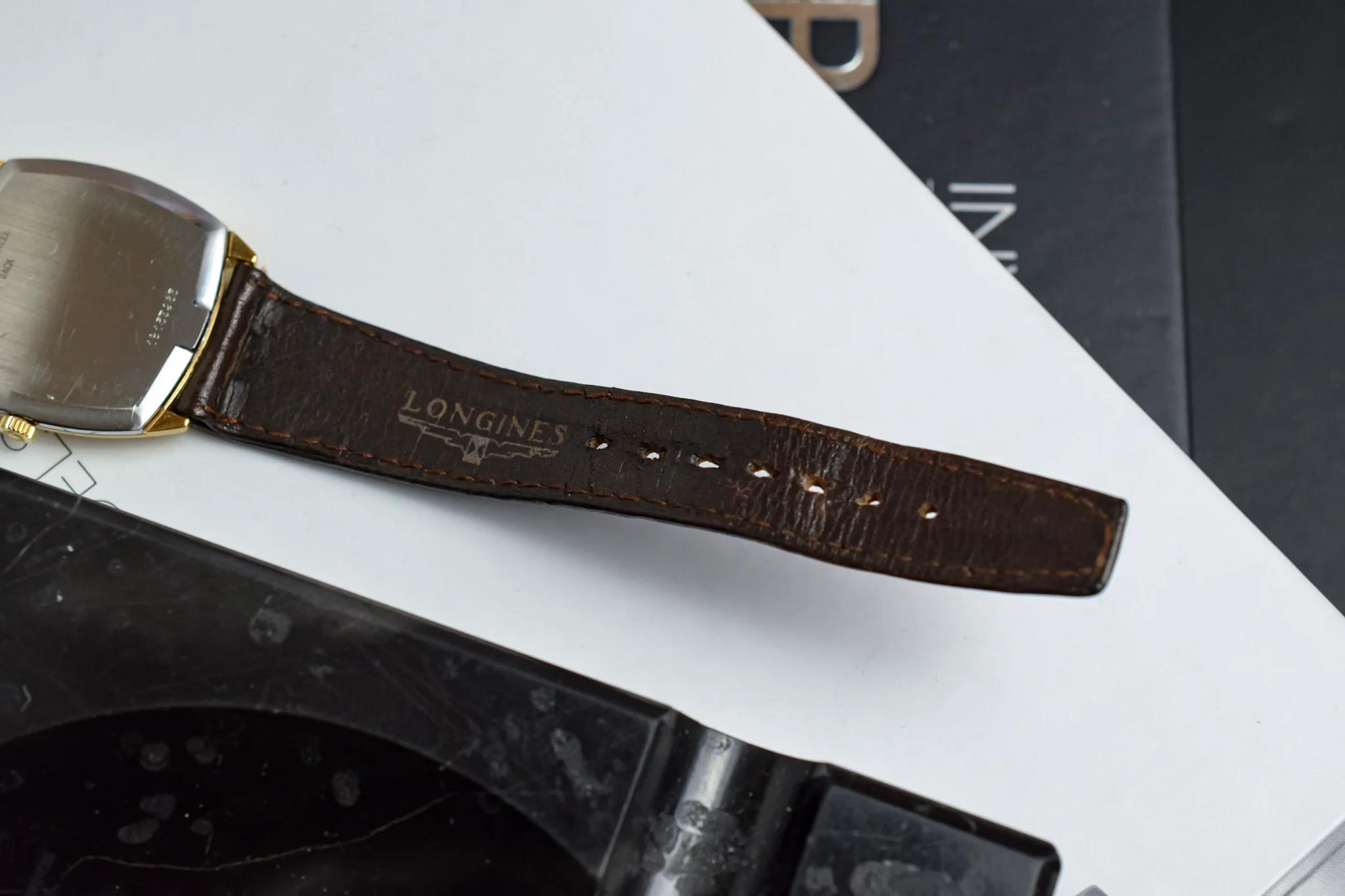 Vintage Longines Mechanical Champagne Tonneau - Image 9