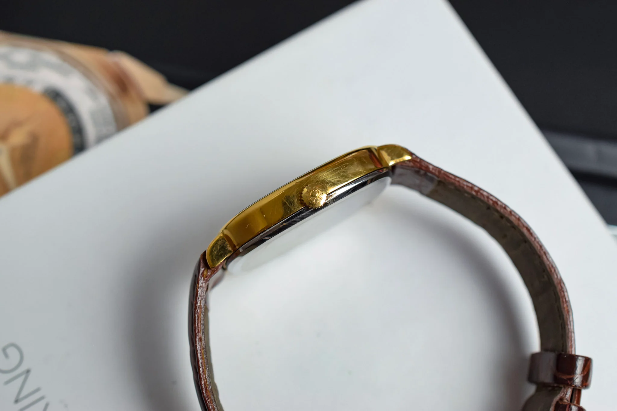 Vintage Longines Mechanical Linen Dial TV - Image 4