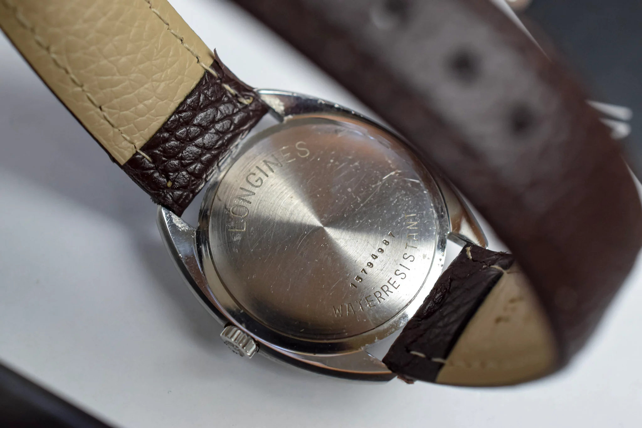 Vintage Longines Mechanical Roman Steel Cushion - Image 6